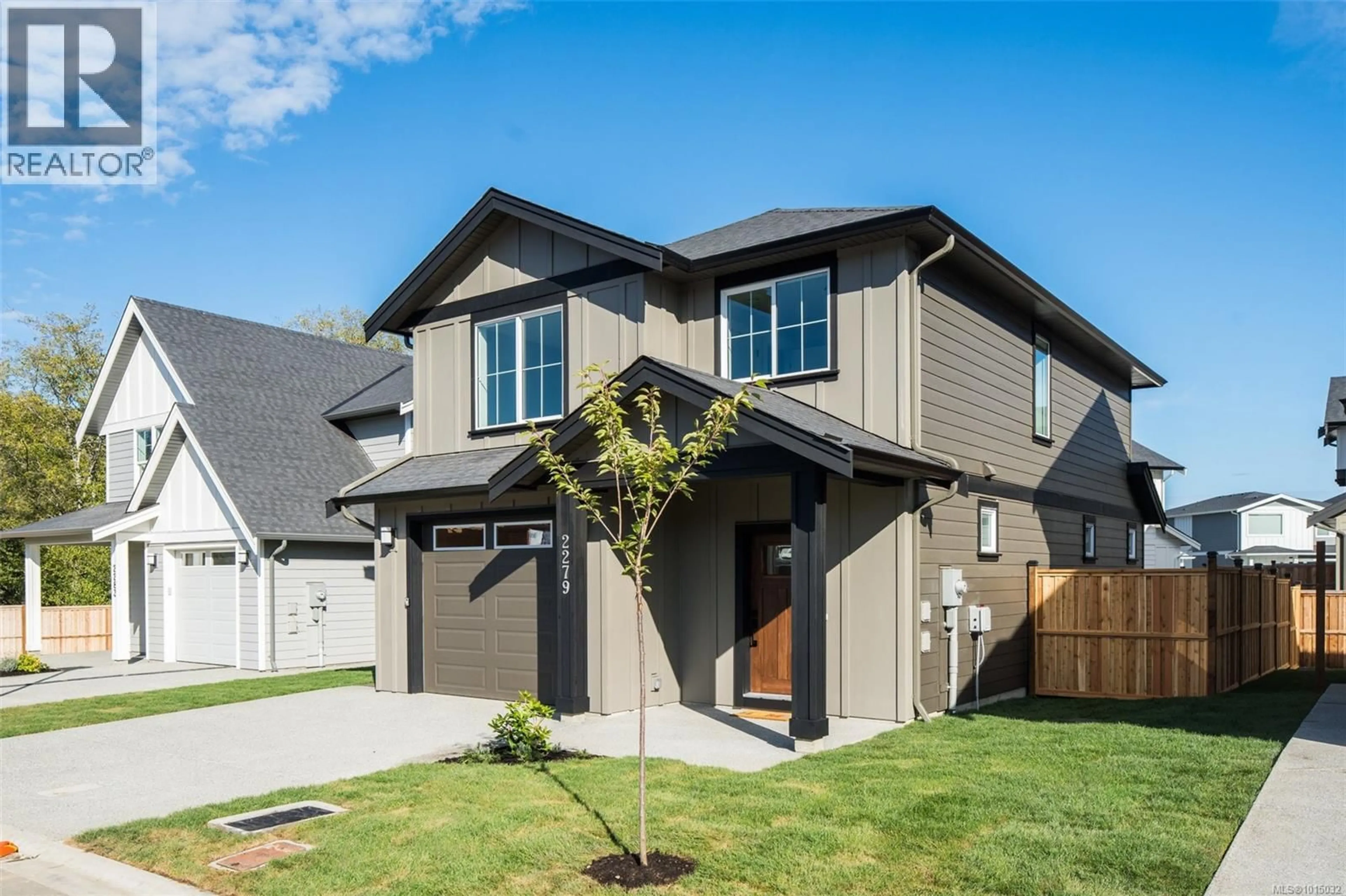 Home with vinyl exterior material, street for 2271 EVELYN LANE, Sooke British Columbia V9Z0W3