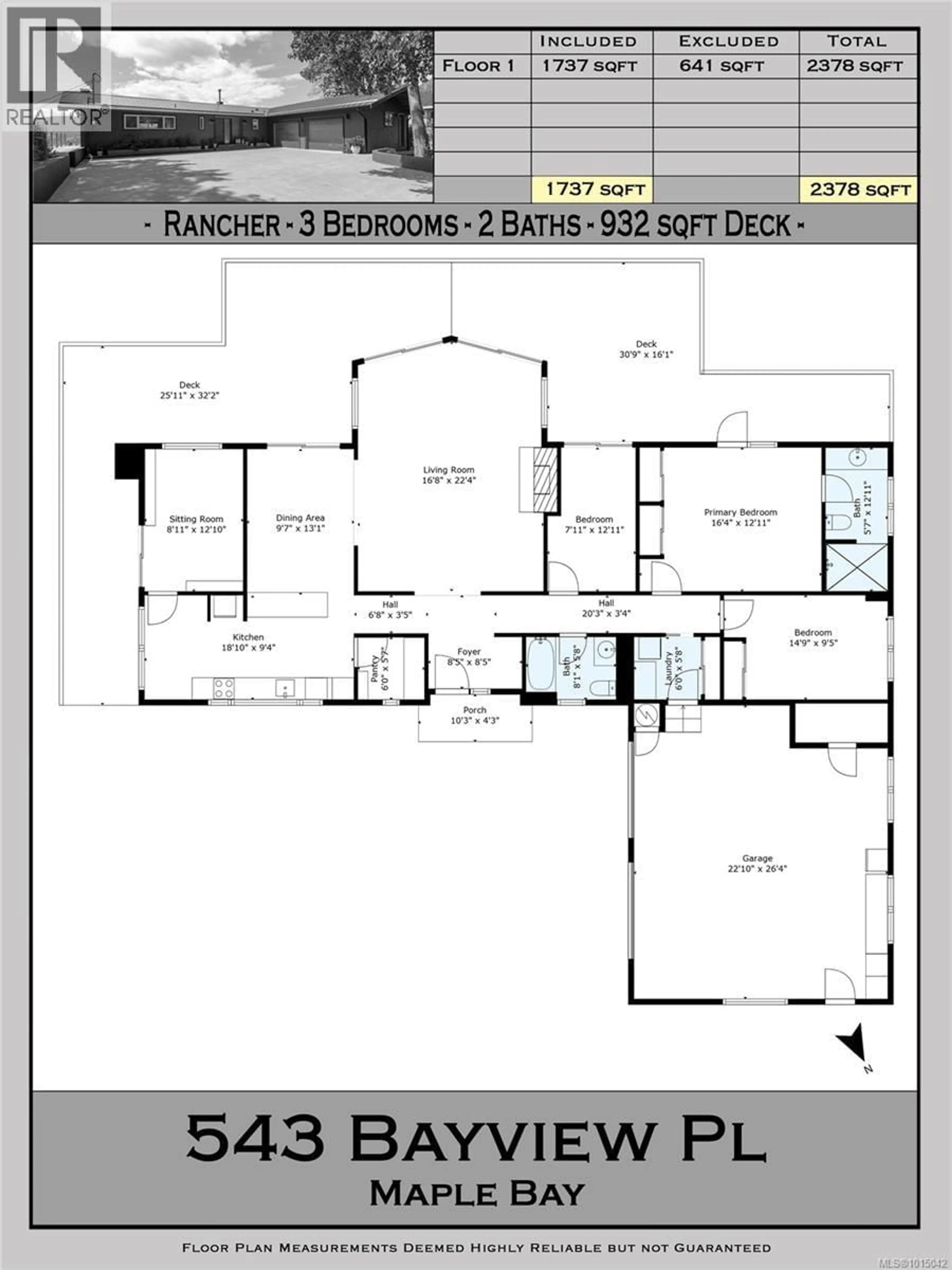 Floor plan for 543 BAYVIEW PLACE, Duncan British Columbia V9L5X7