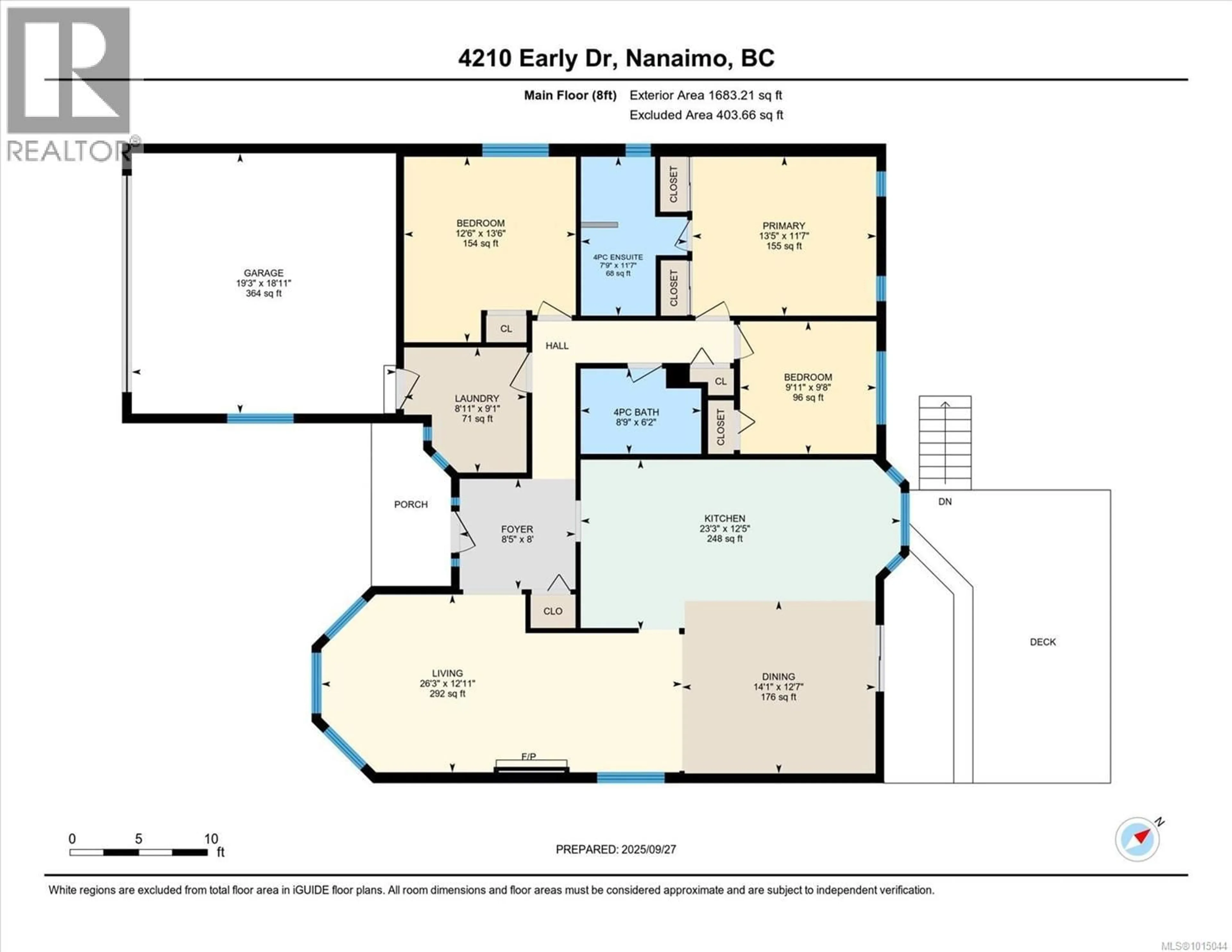Floor plan for 4210 EARLY DRIVE, Nanaimo British Columbia V9T4J9