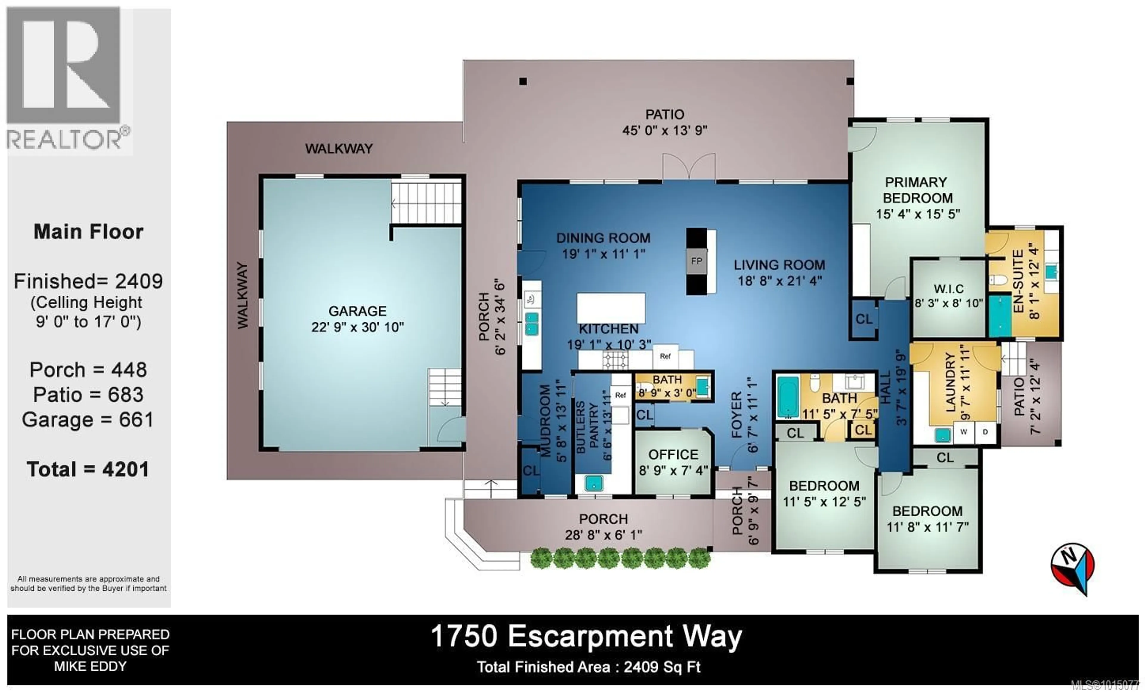 Floor plan for 1750 ESCARPMENT WAY, Duncan British Columbia V9L5W7