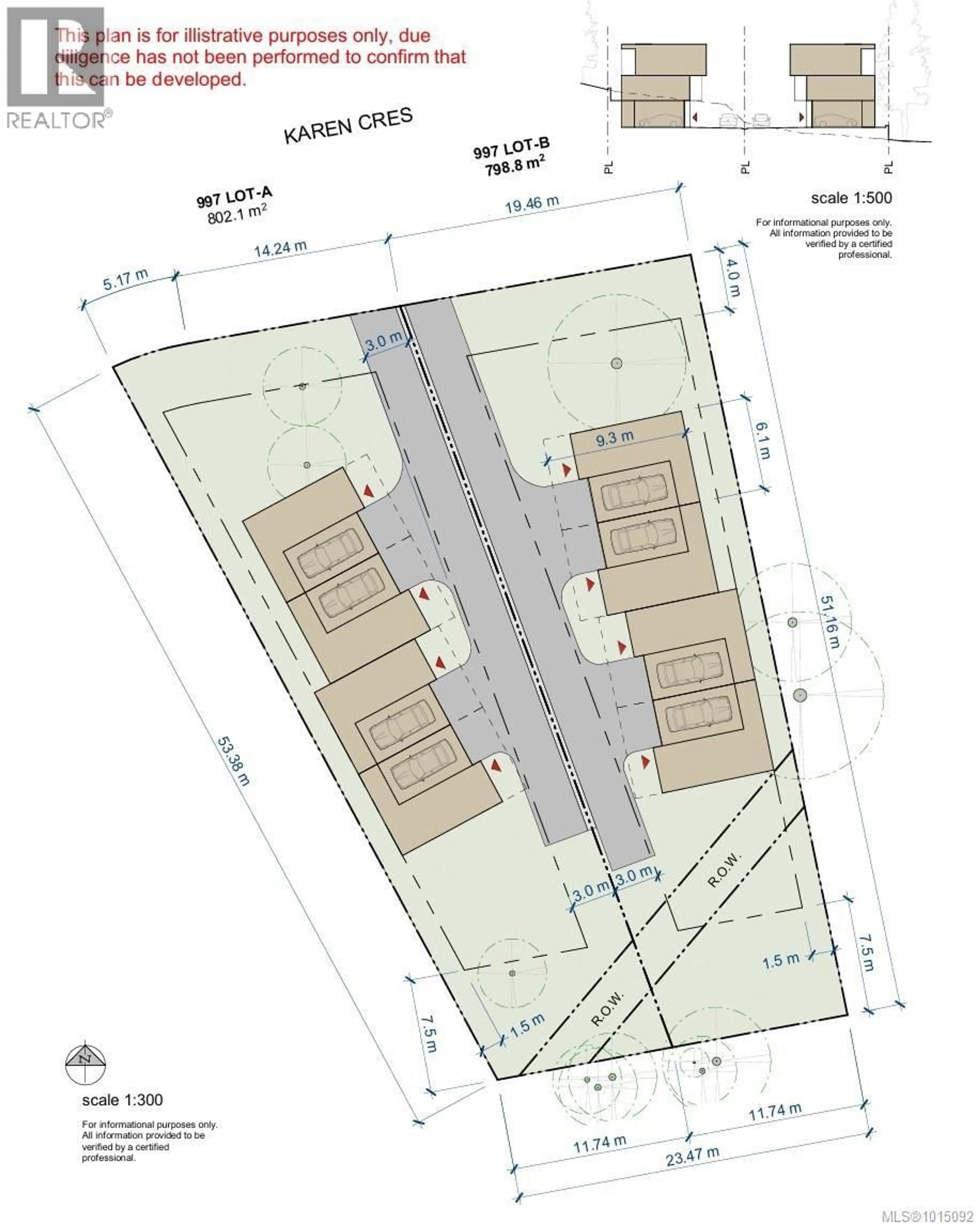 Floor plan for 997 KAREN CRESCENT, Saanich British Columbia V8X3C7
