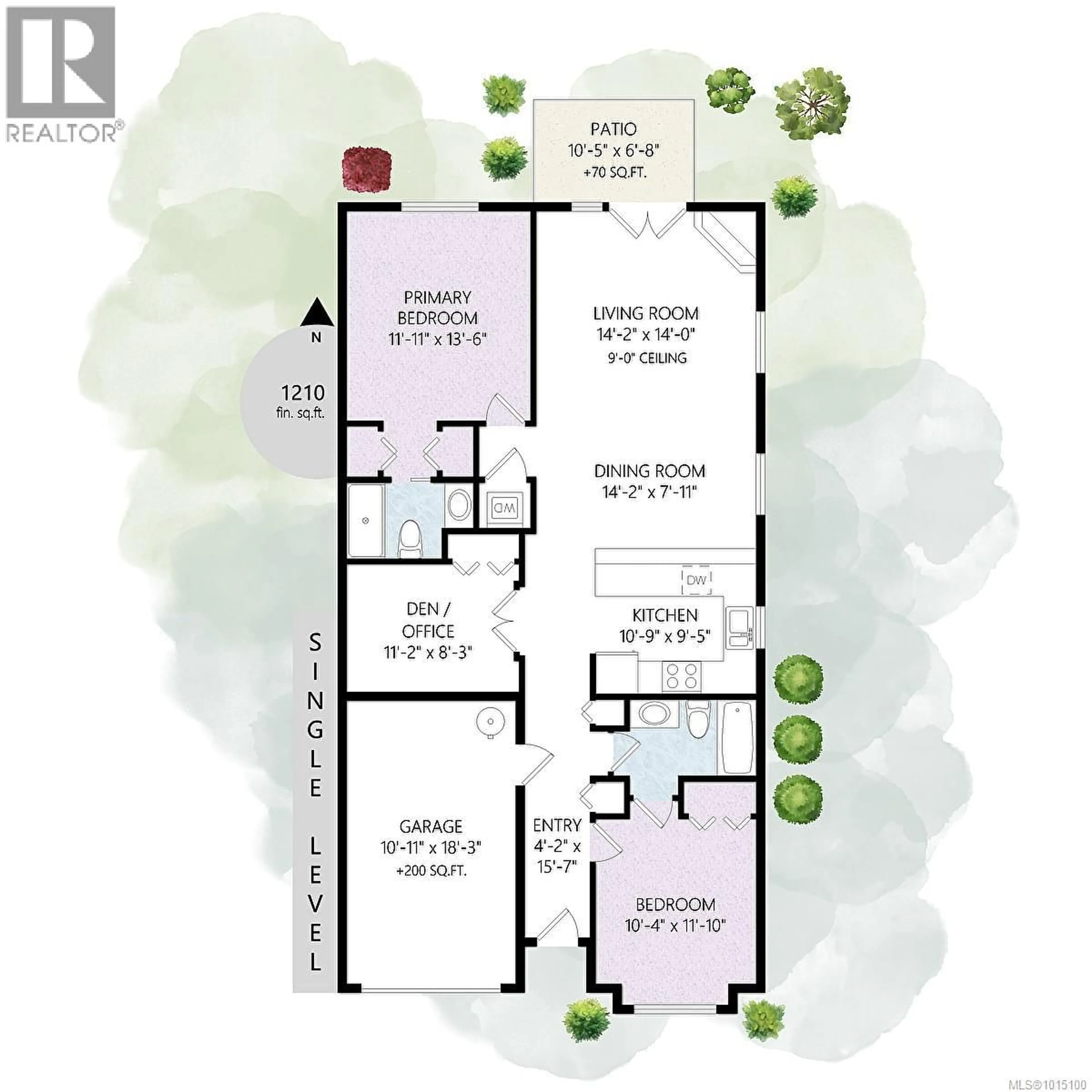 Floor plan for 4 - 9625 FIFTH STREET, Sidney British Columbia V8L2W7
