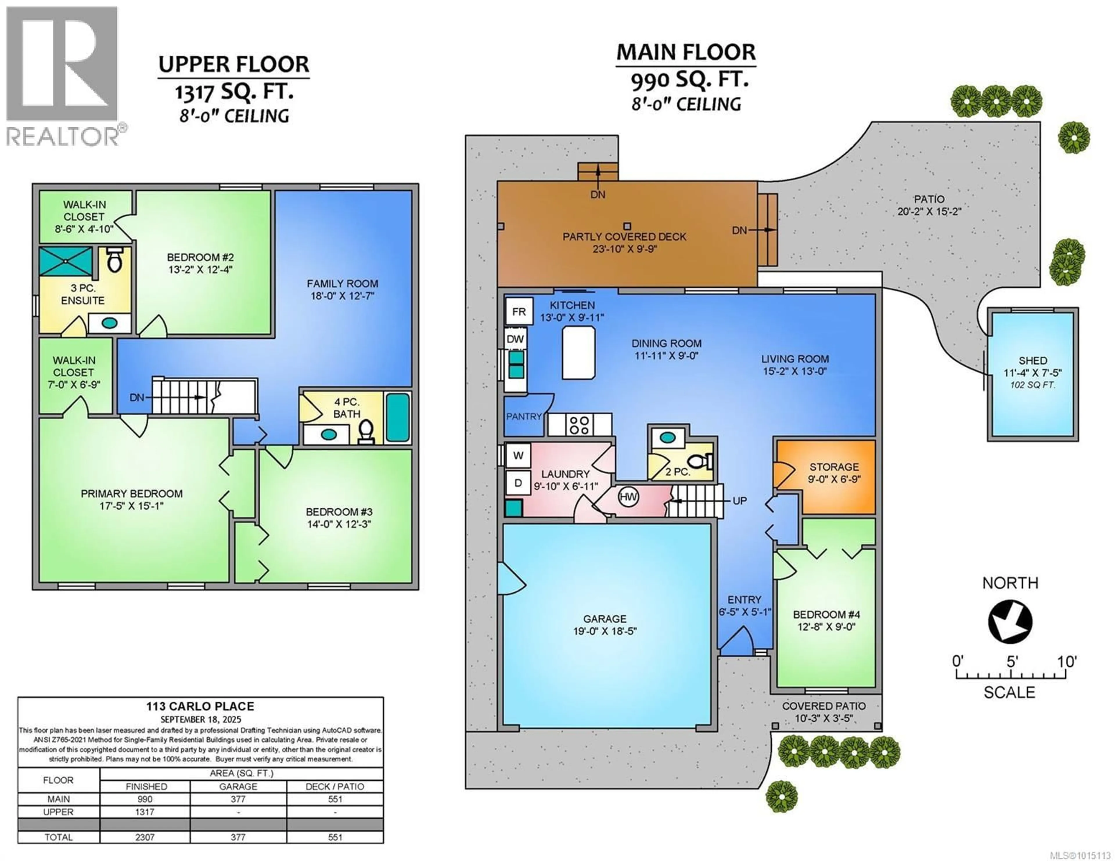Floor plan for 113 CARLO PLACE, Nanaimo British Columbia V9X0B3