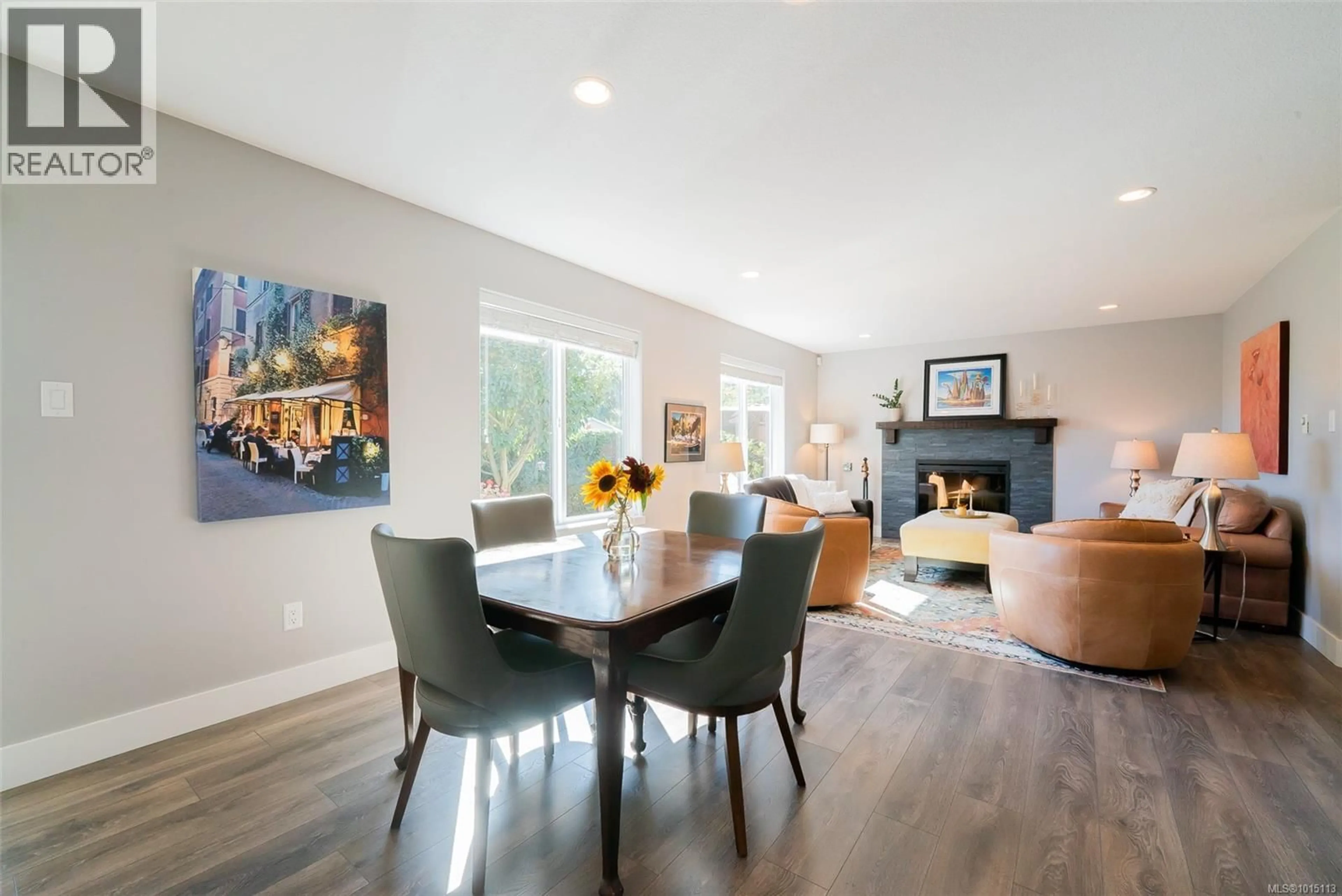 Dining room, wood/laminate floor for 113 CARLO PLACE, Nanaimo British Columbia V9X0B3