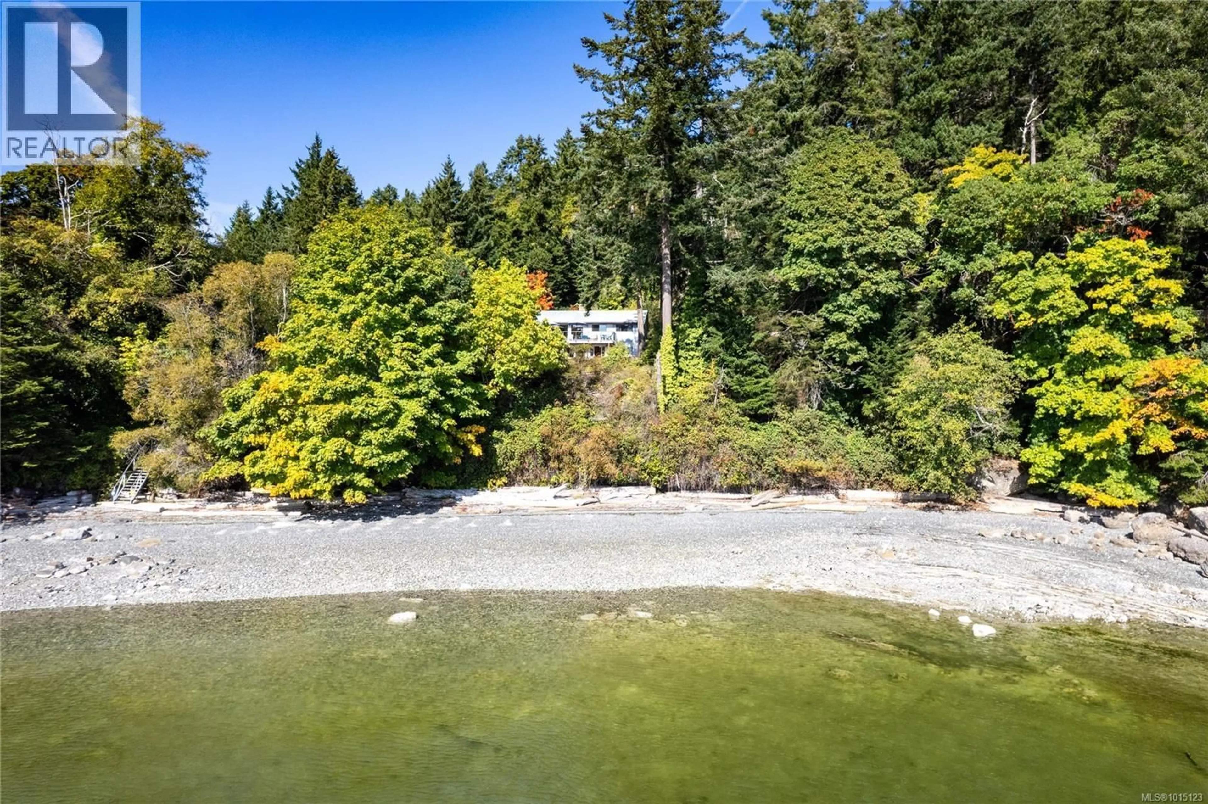 A pic from outside/outdoor area/front of a property/back of a property/a pic from drone, water/lake/river/ocean view for 2530 SPRING BEACH DRIVE, Gabriola Island British Columbia V0R1X7