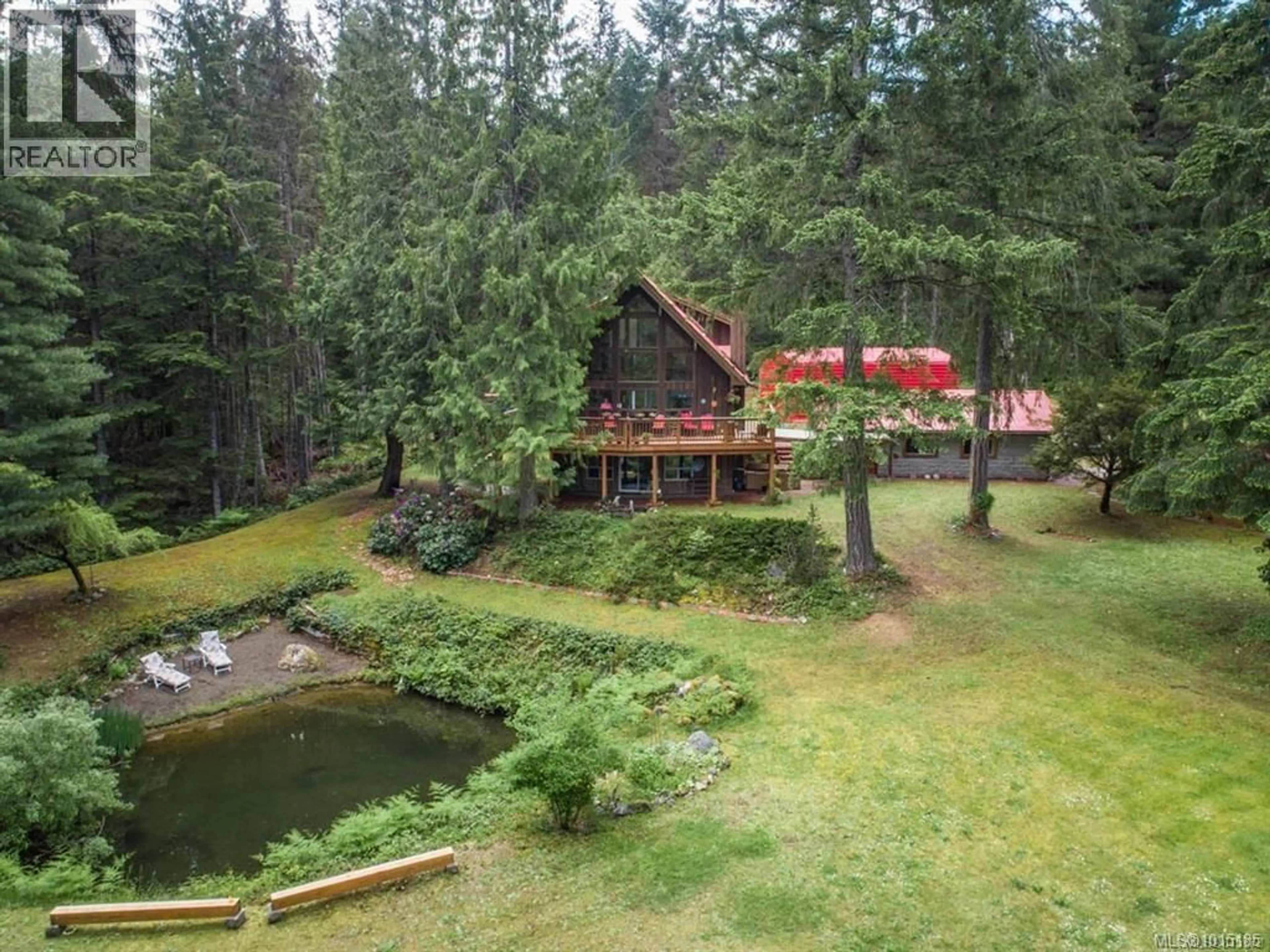 A pic from outside/outdoor area/front of a property/back of a property/a pic from drone, water/lake/river/ocean view for 3211 COLPMAN ROAD, Cobble Hill British Columbia V9L6N5
