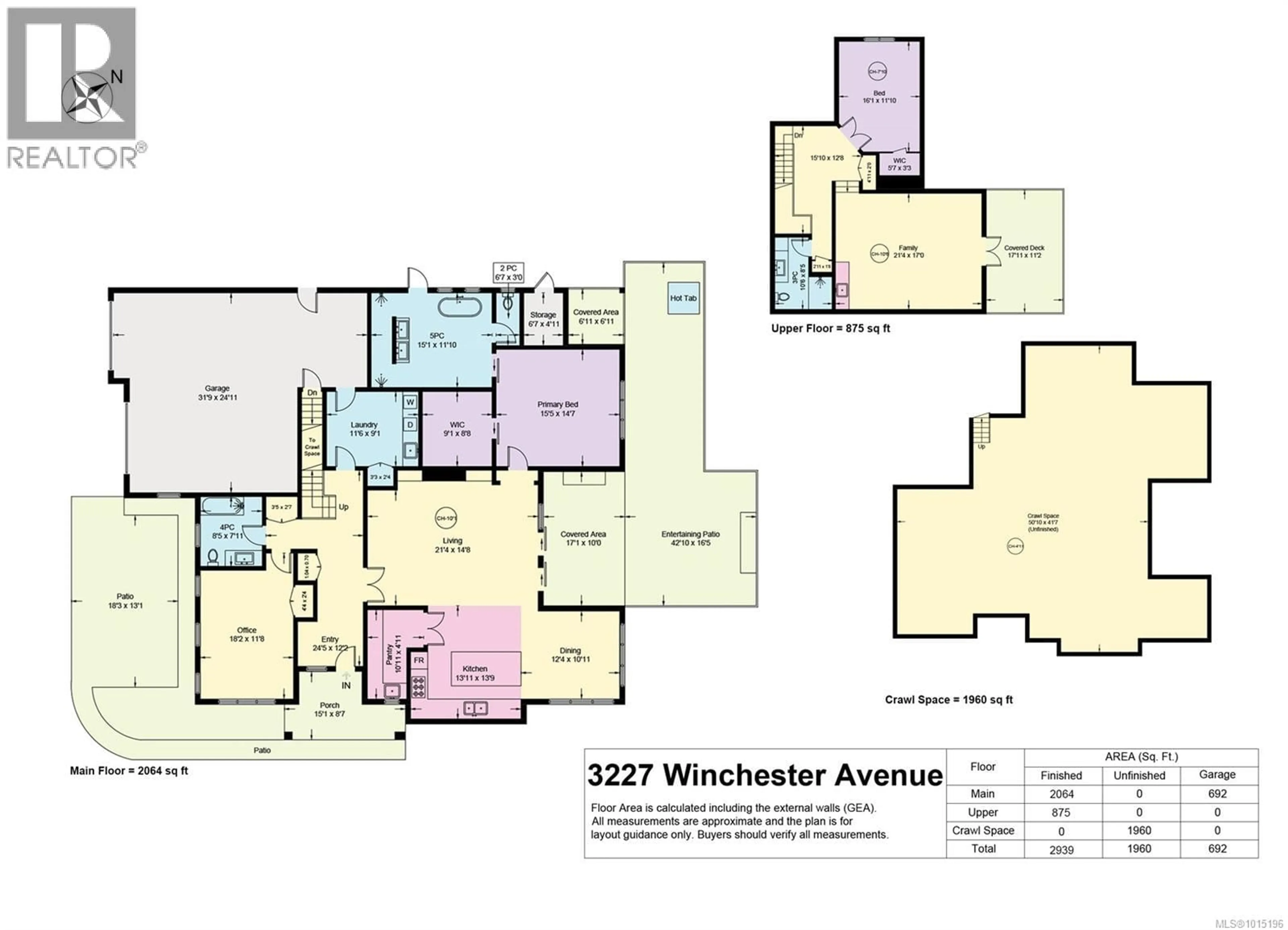 Floor plan for 3227 WINCHESTER AVENUE, Courtenay British Columbia V9N0H6