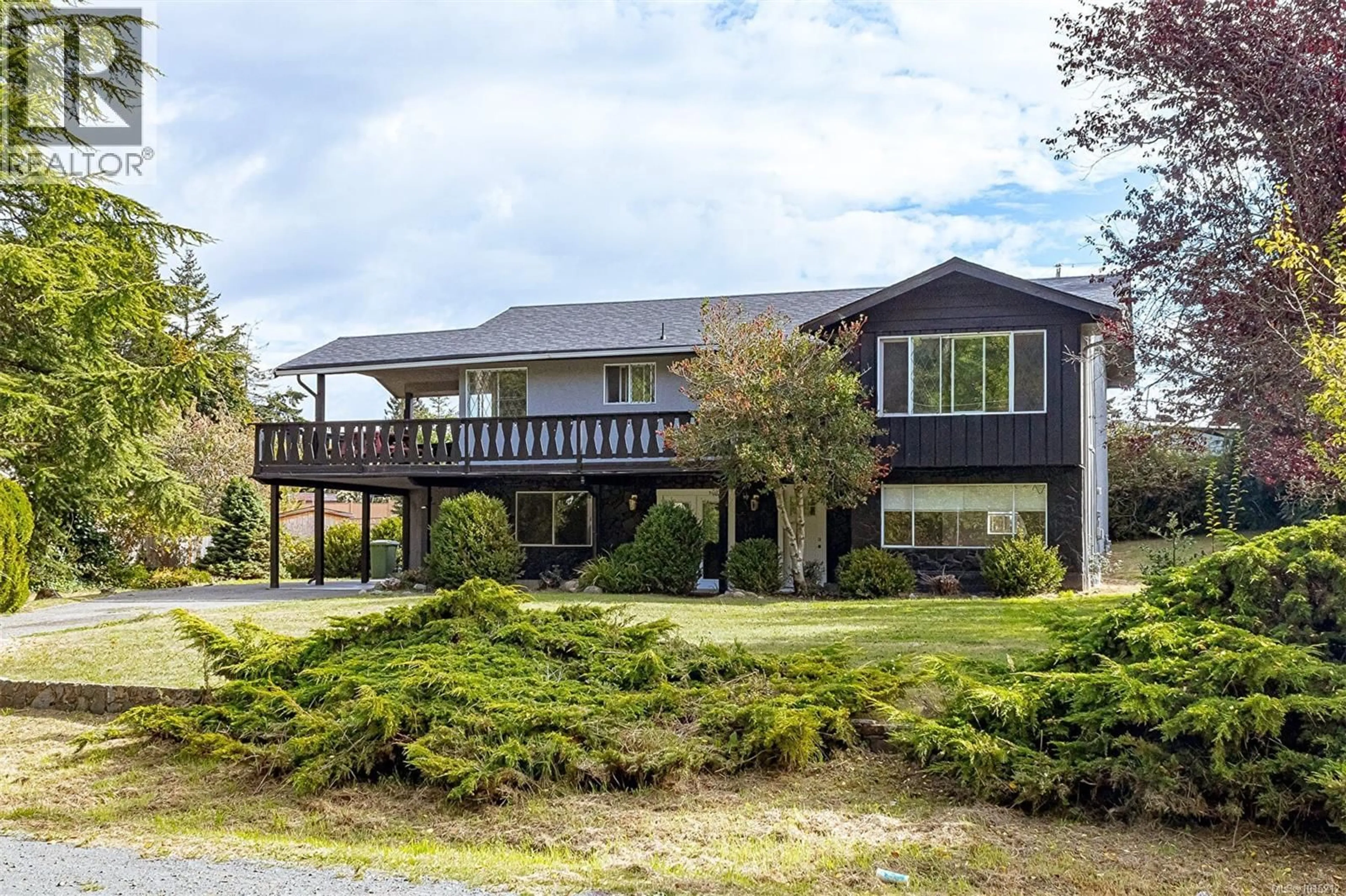 A pic from outside/outdoor area/front of a property/back of a property/a pic from drone, water/lake/river/ocean view for 2303 PYRITE DRIVE, Sooke British Columbia V9Z0L8