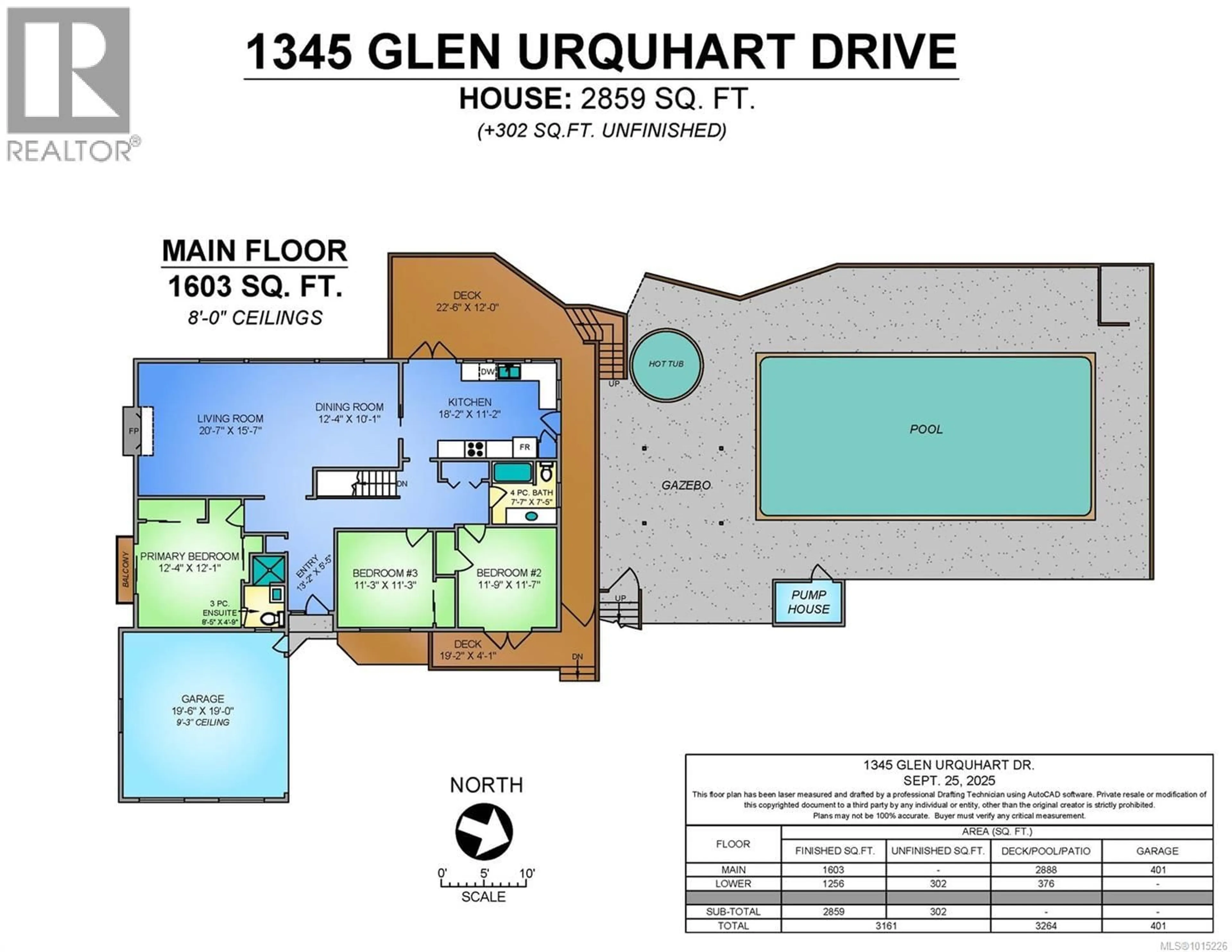 Floor plan for 1345 GLEN URQUHART DRIVE, Courtenay British Columbia V9N3Y3