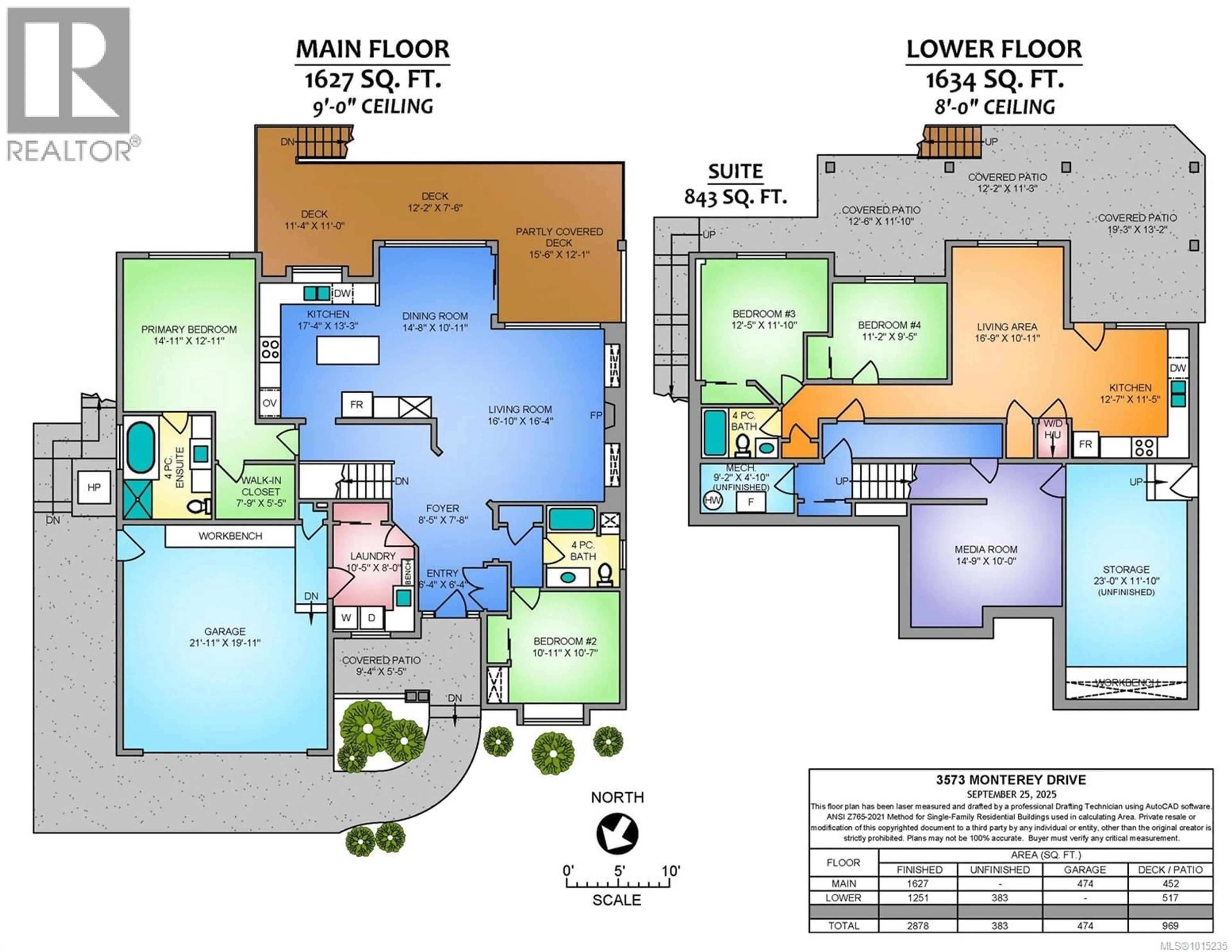 Floor plan for 3573 MONTEREY DRIVE, Nanaimo British Columbia V9T6T2