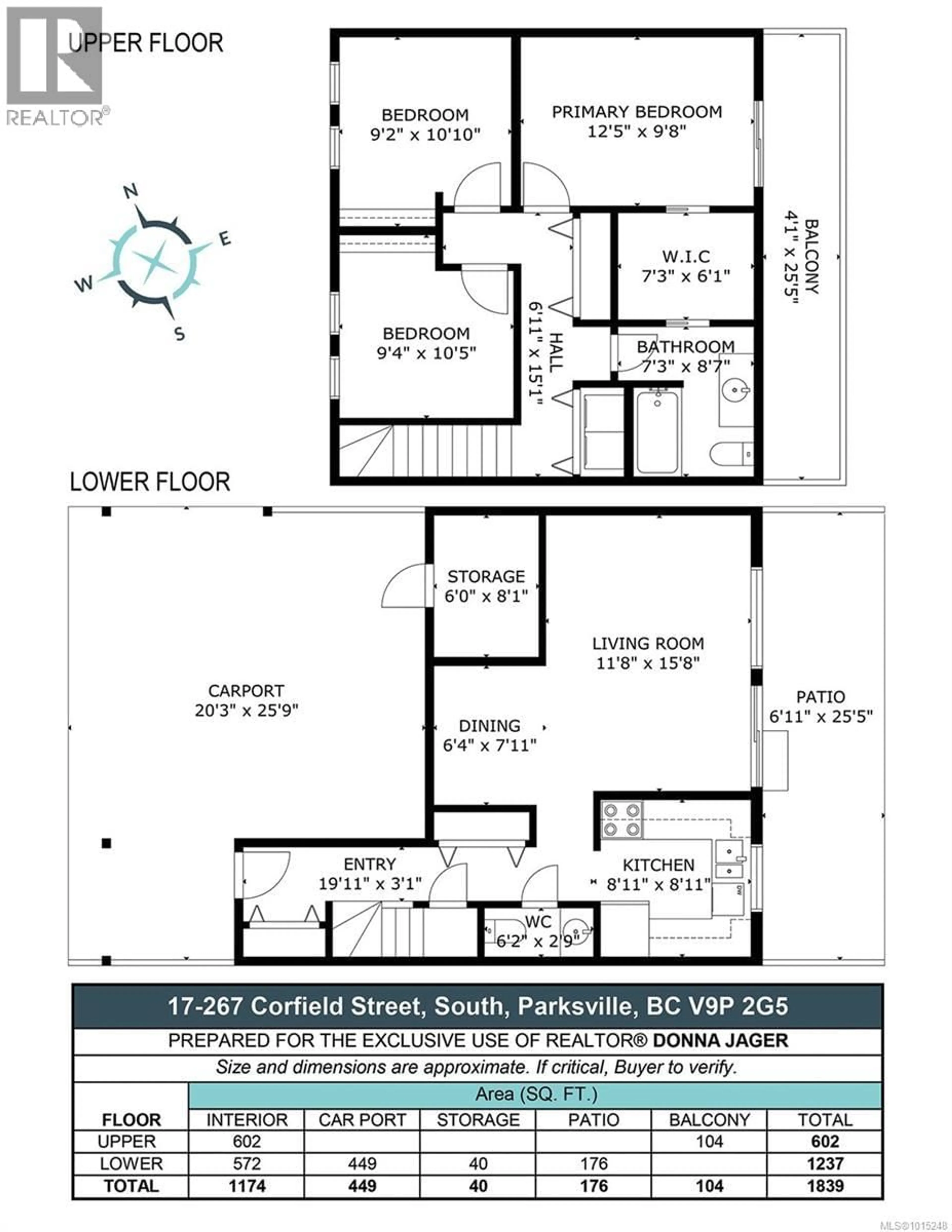 Floor plan for 17 - 267 CORFIELD STREET, Parksville British Columbia V9P2G4