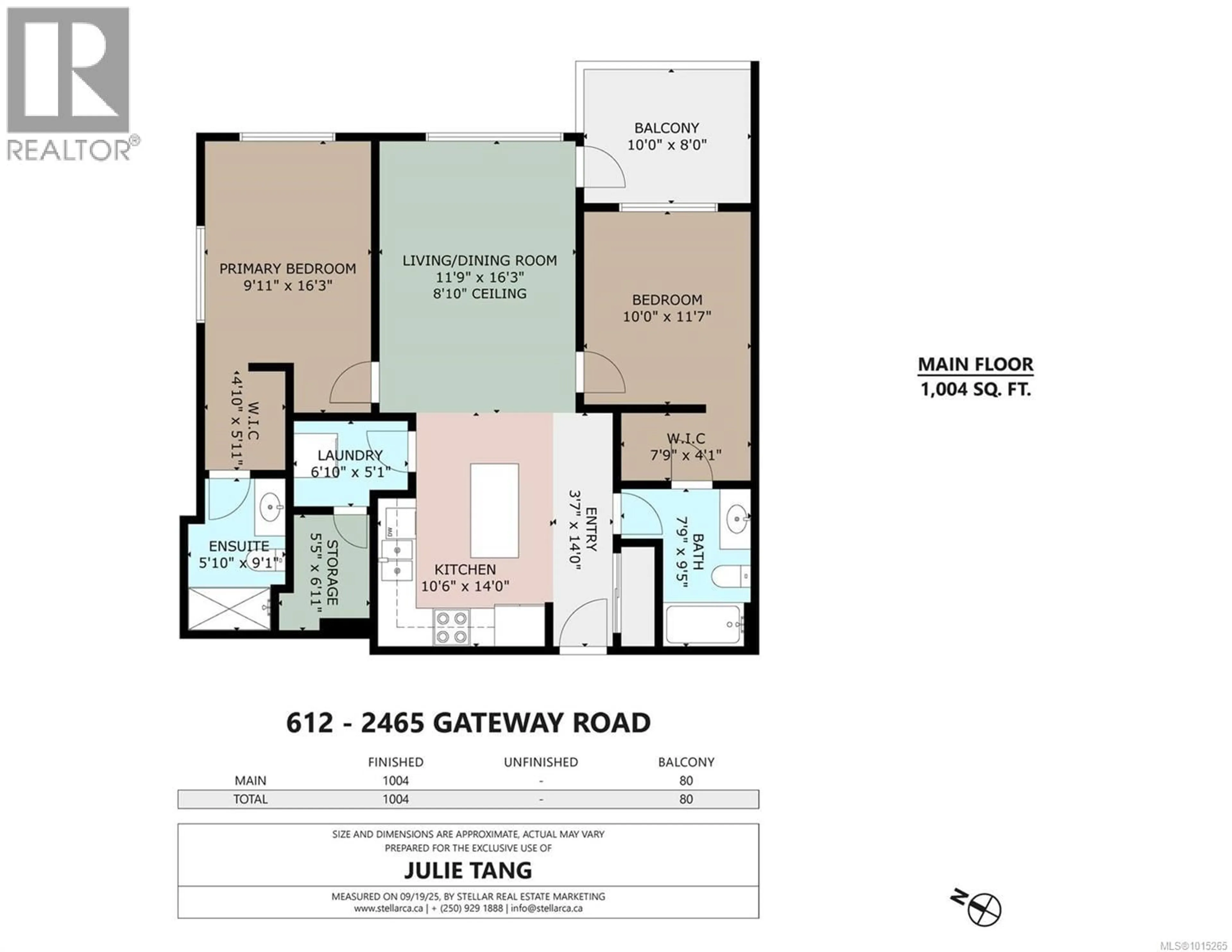 Floor plan for 612 - 2465 GATEWAY ROAD, Langford British Columbia V9B5X3