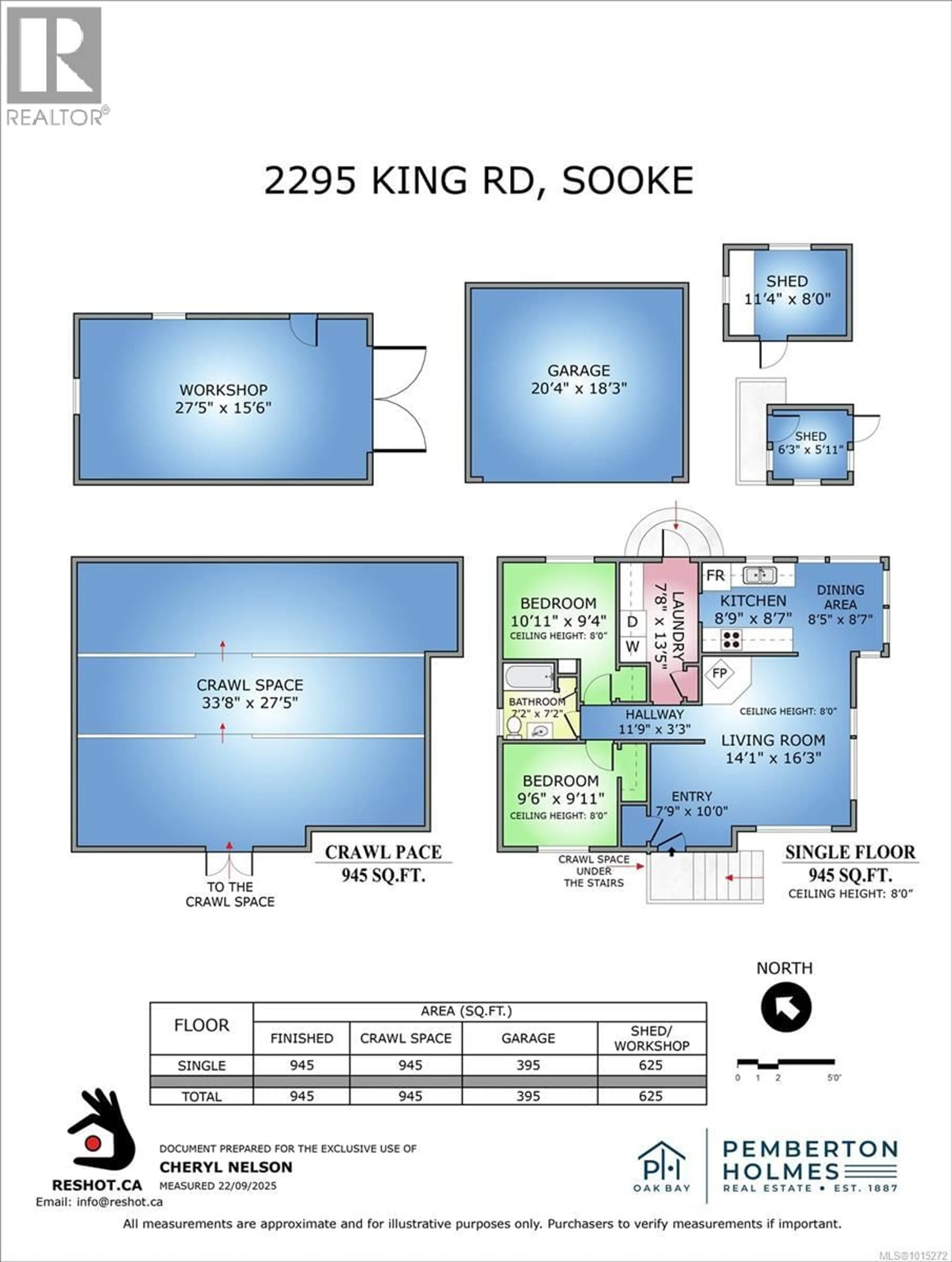 Floor plan for 2295 KING ROAD, Sooke British Columbia V9Z0K7