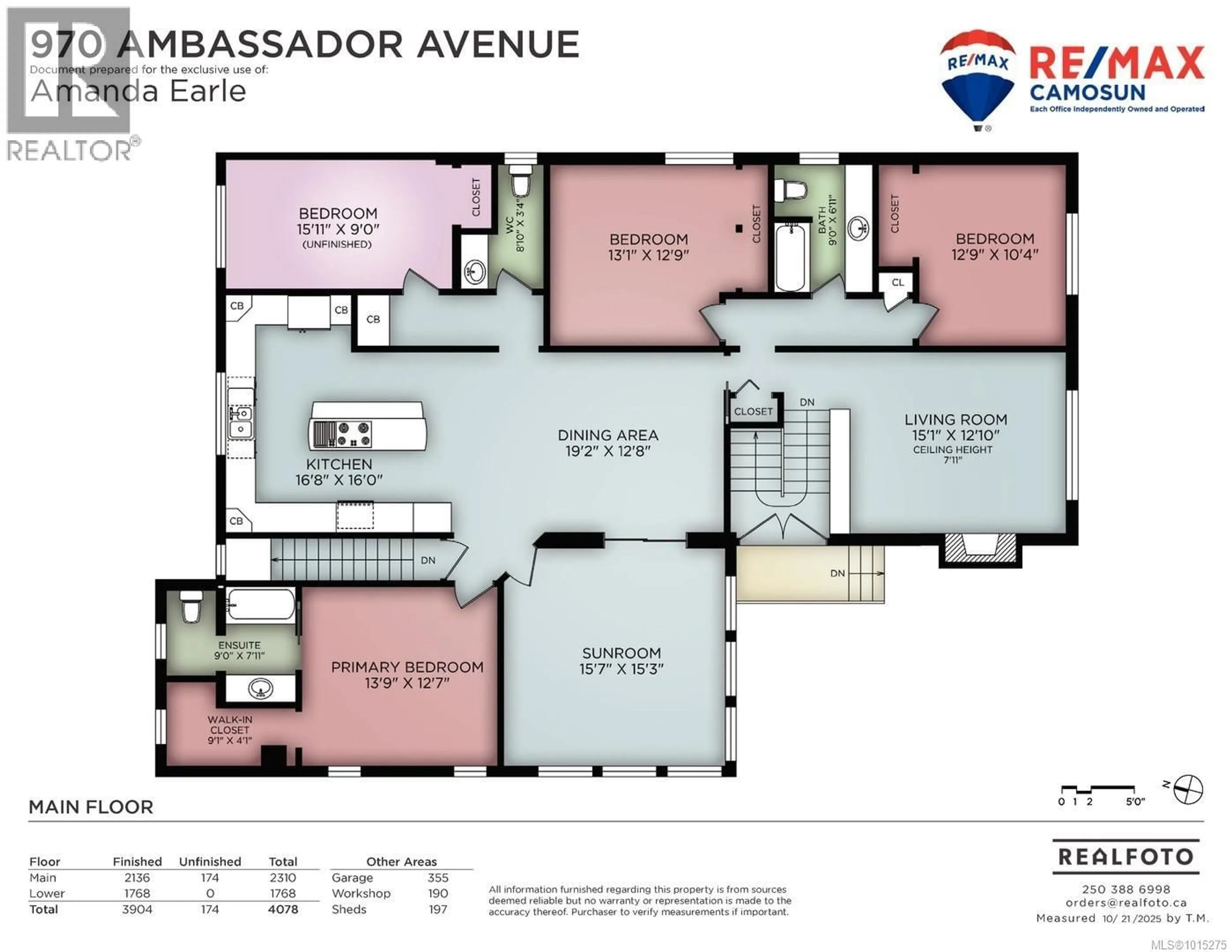 Floor plan for 970 AMBASSADOR AVENUE, Saanich British Columbia V8X3N2