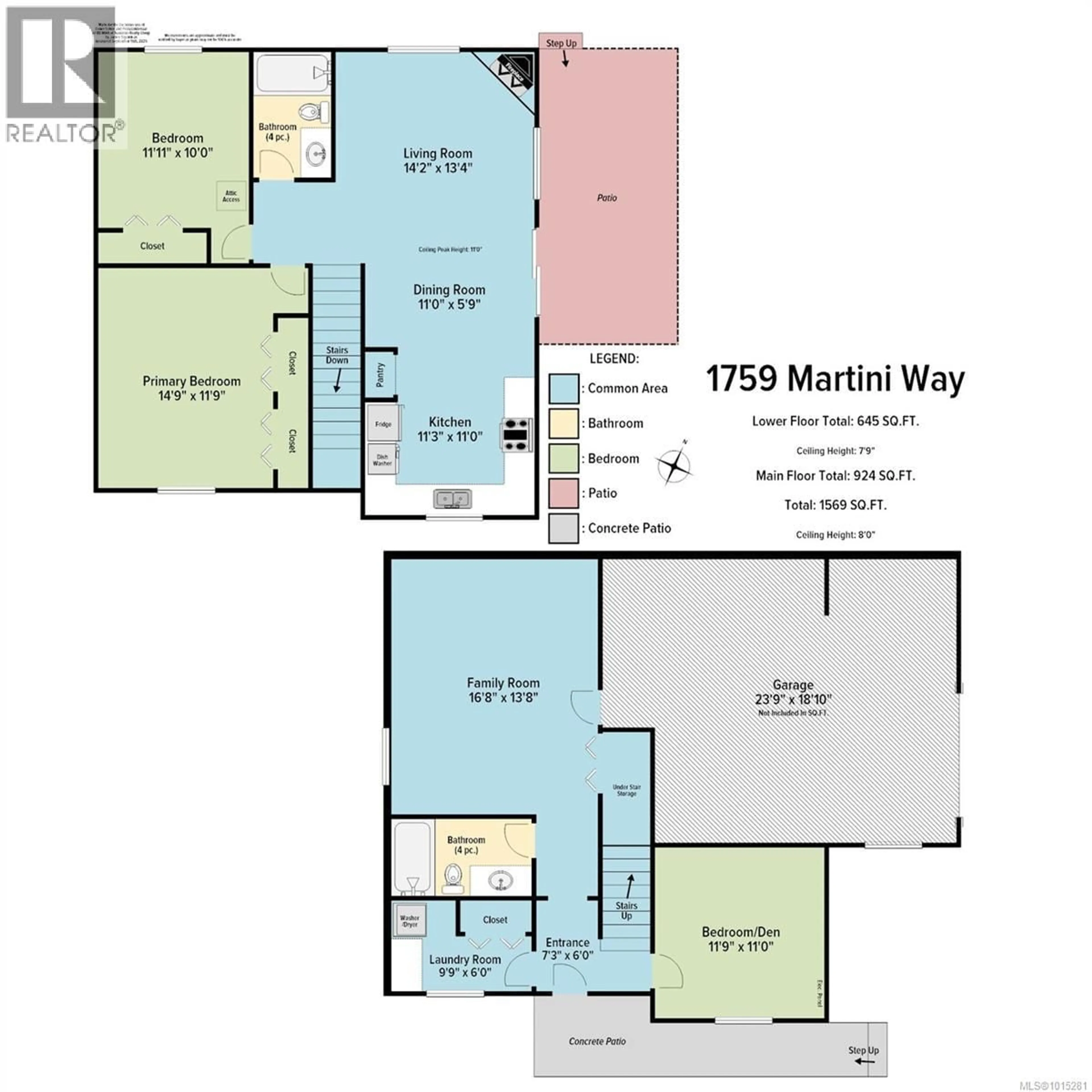 Floor plan for 1759 MARTINI WAY, Qualicum Beach British Columbia V9K2S3
