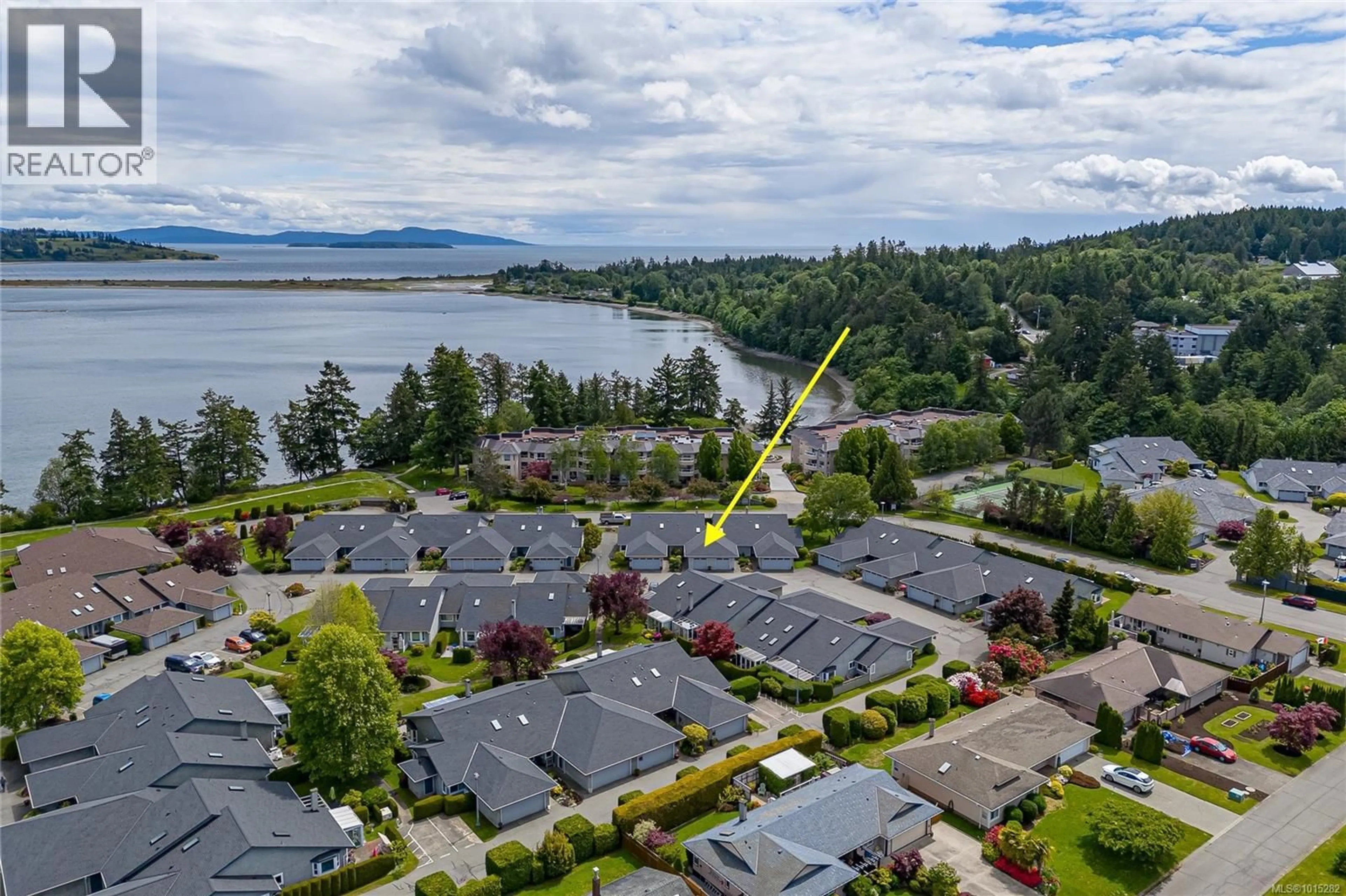 A pic from outside/outdoor area/front of a property/back of a property/a pic from drone, water/lake/river/ocean view for 79 - 2600 FERGUSON ROAD, Central Saanich British Columbia V8M2C1