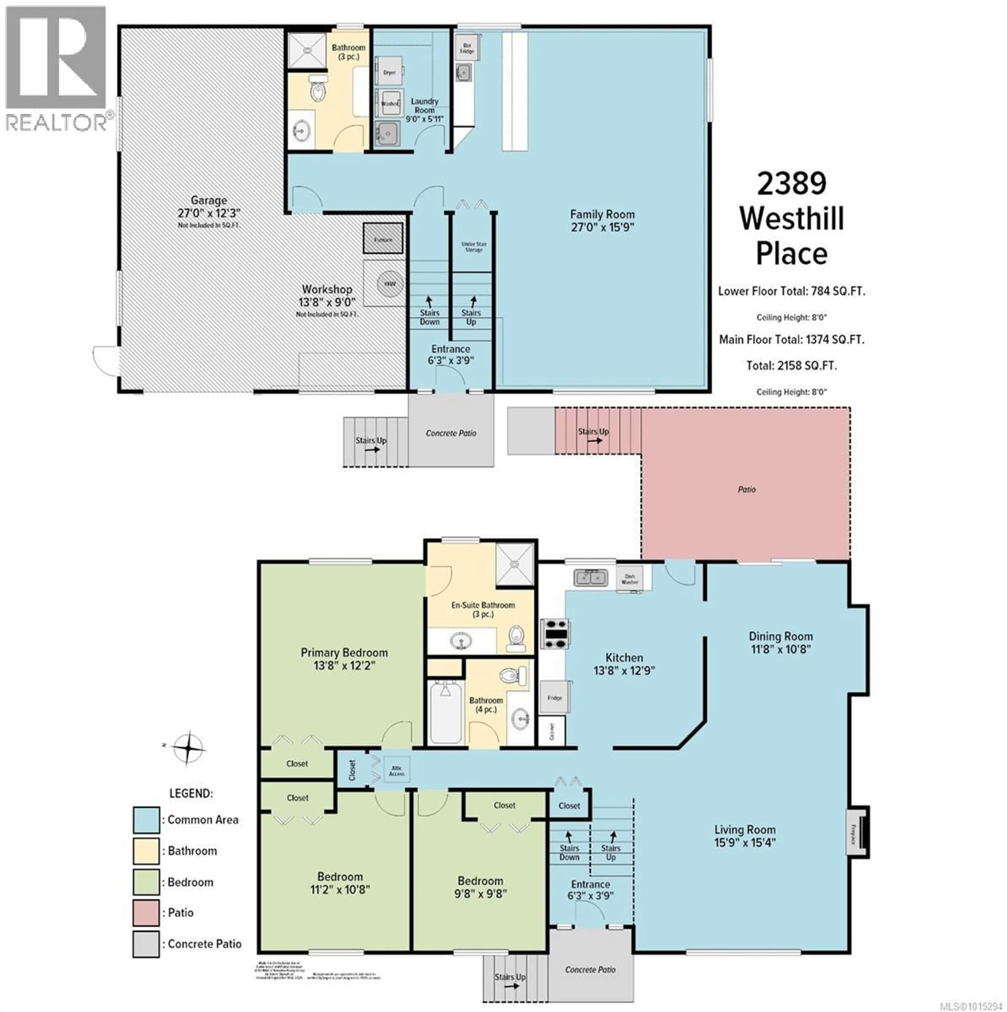 Floor plan for 2389 WESTHILL PLACE, Nanaimo British Columbia V9R6M9