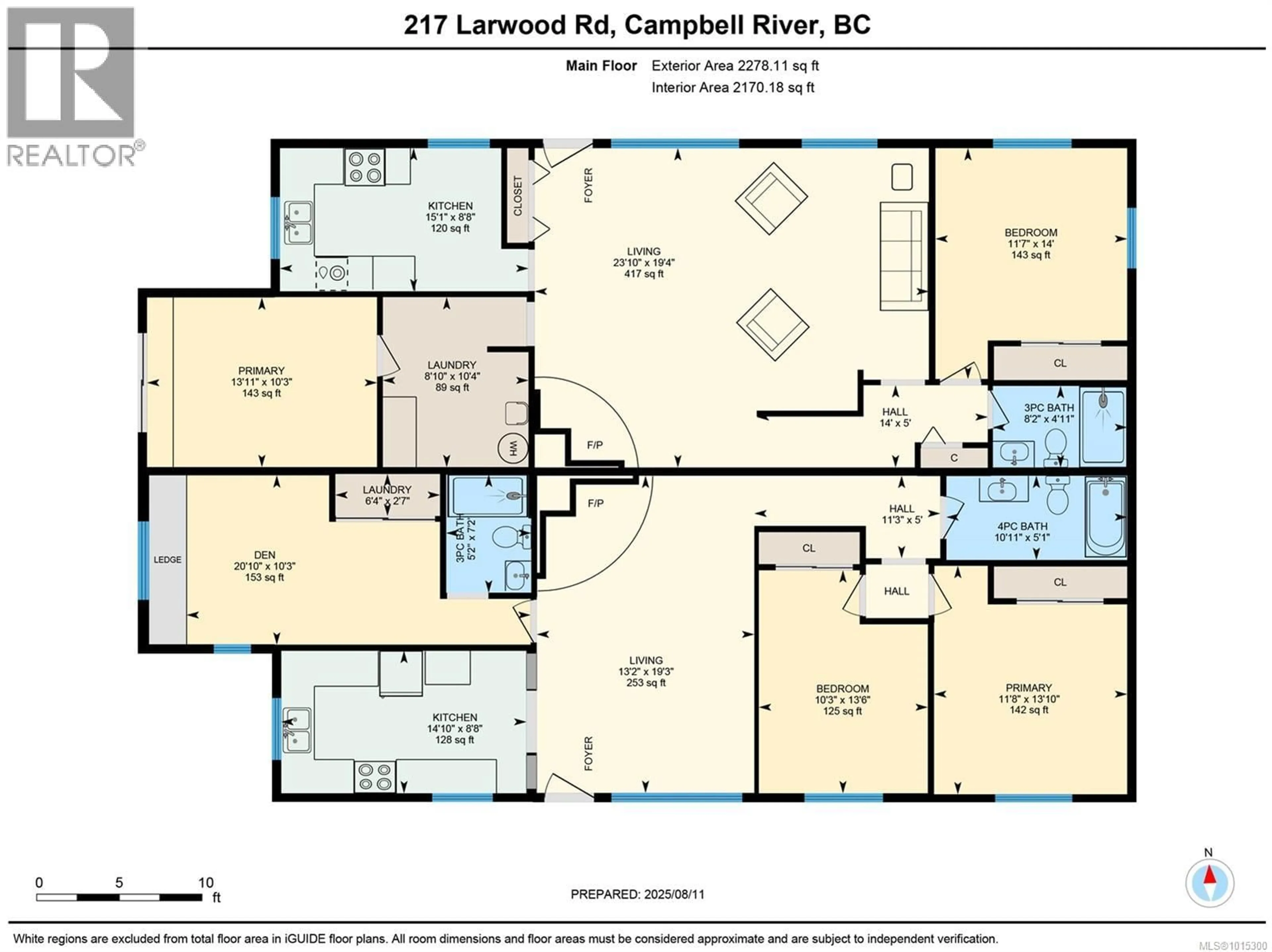 Floor plan for 217 LARWOOD ROAD, Campbell River British Columbia V9W1S3