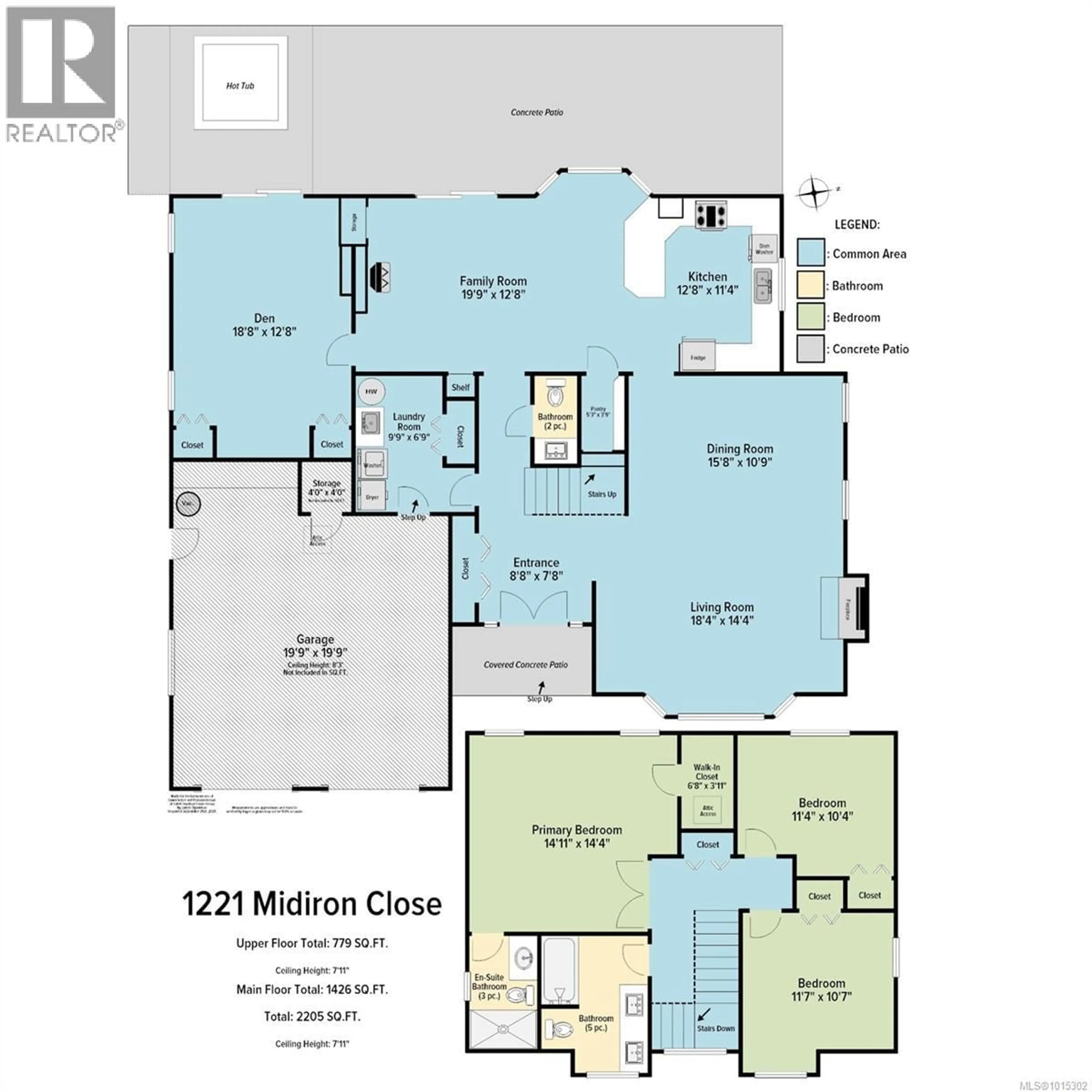 Floor plan for 1221 MIDIRON CLOSE, Qualicum Beach British Columbia V9K1C6