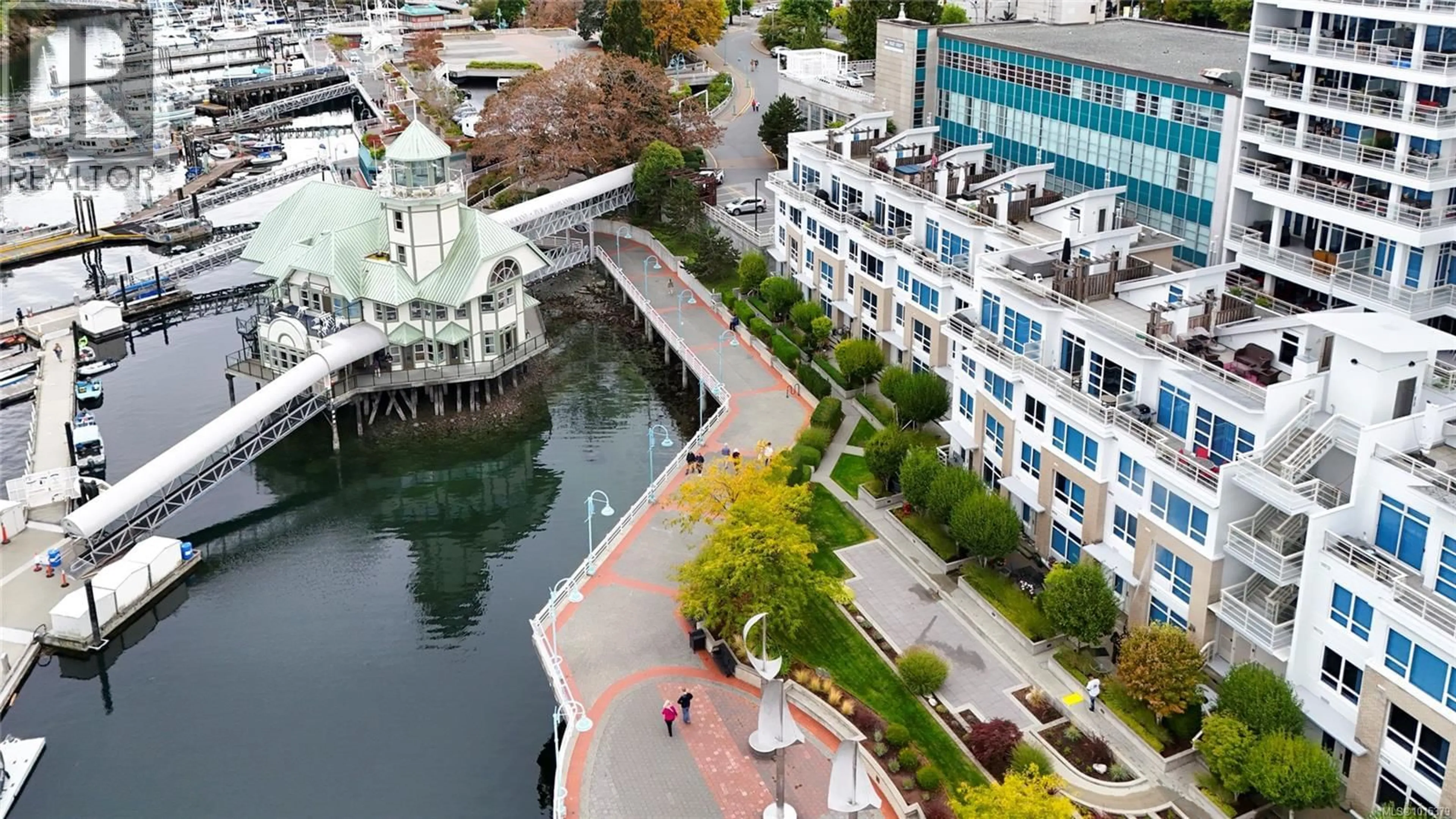A pic from outside/outdoor area/front of a property/back of a property/a pic from drone, city buildings view from balcony for 12 - 38 FRONT STREET, Nanaimo British Columbia V9R0B8