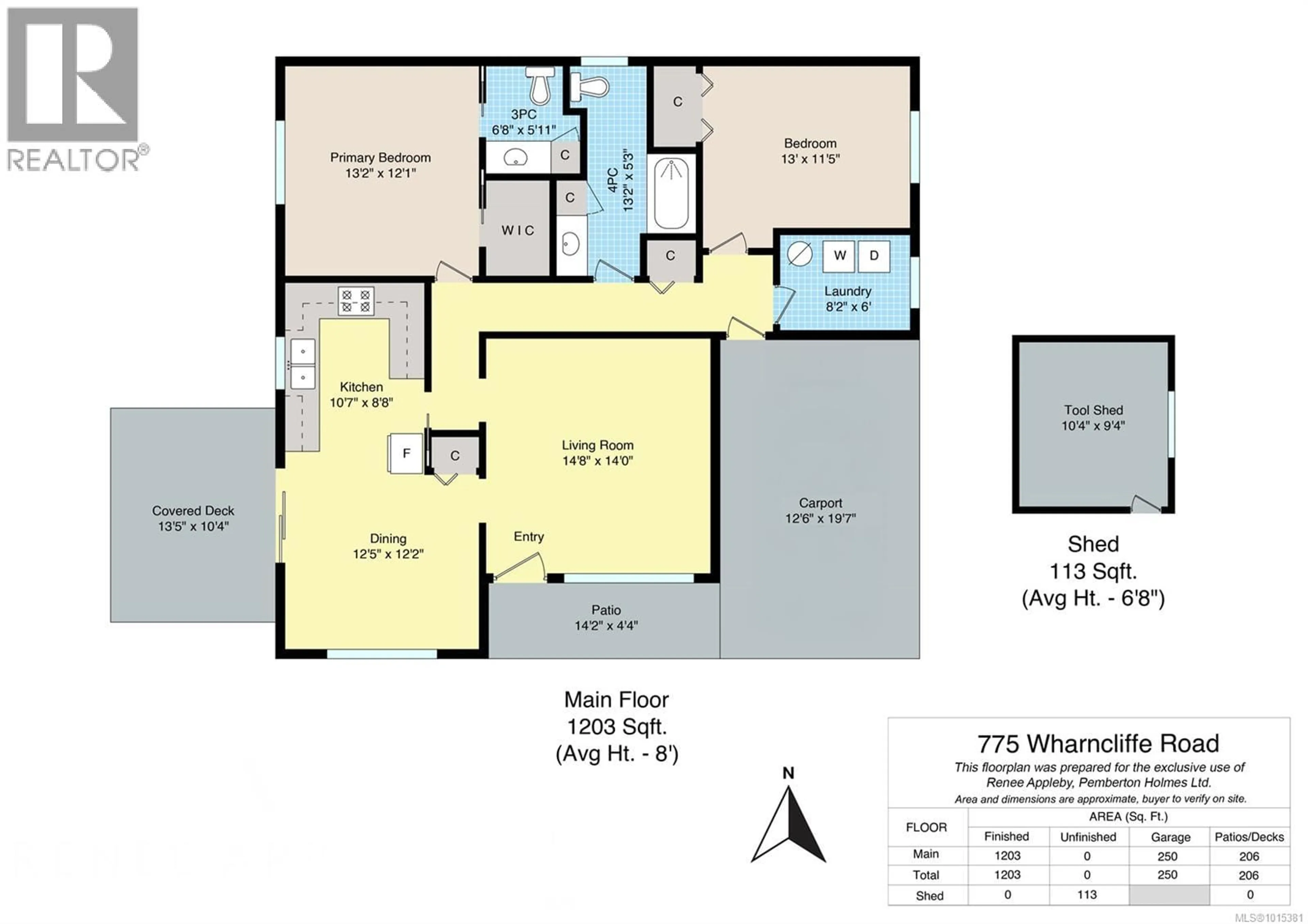 Floor plan for 775 WHARNCLIFFE ROAD, Duncan British Columbia V9L2K2