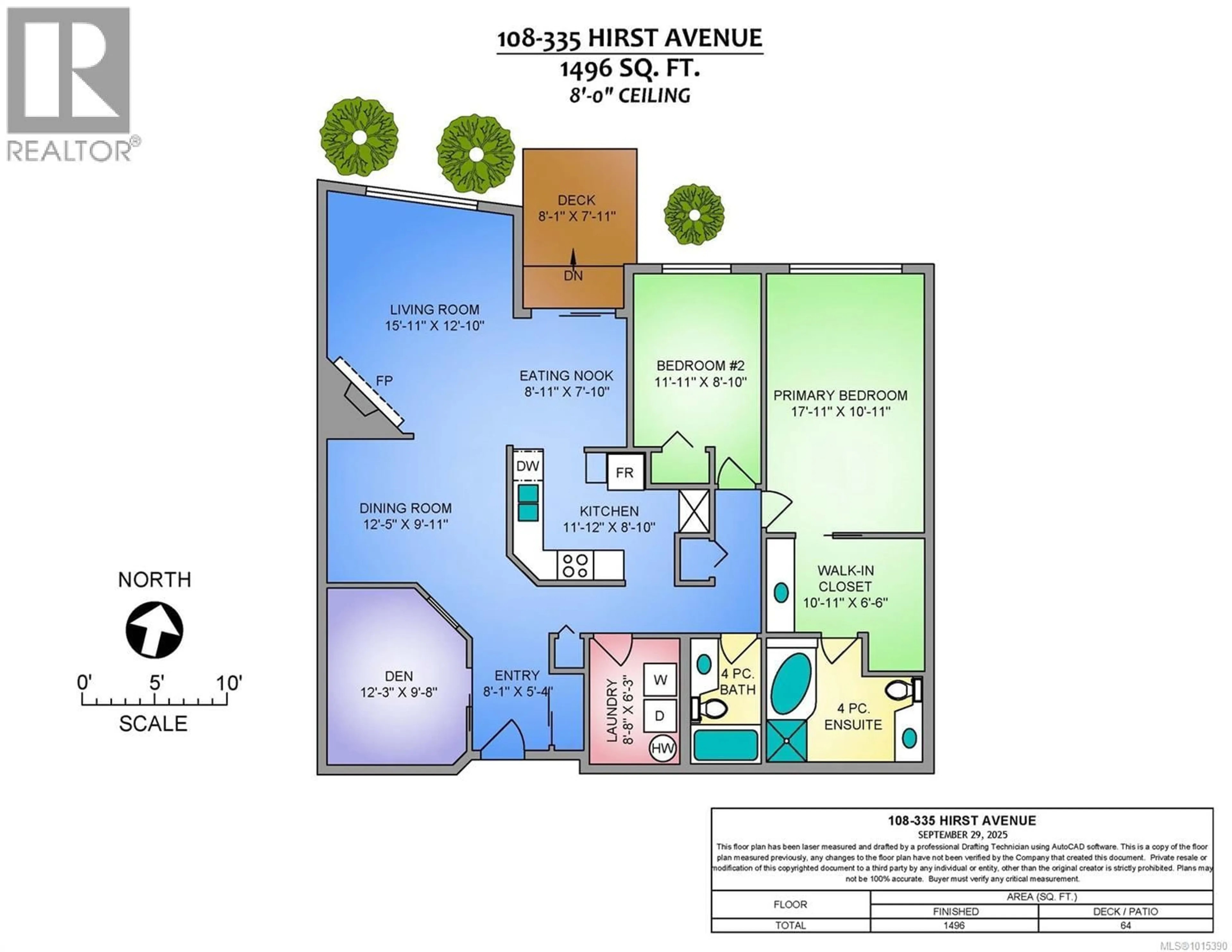 Floor plan for 108 - 335 HIRST AVENUE WEST, Parksville British Columbia V9P2R5