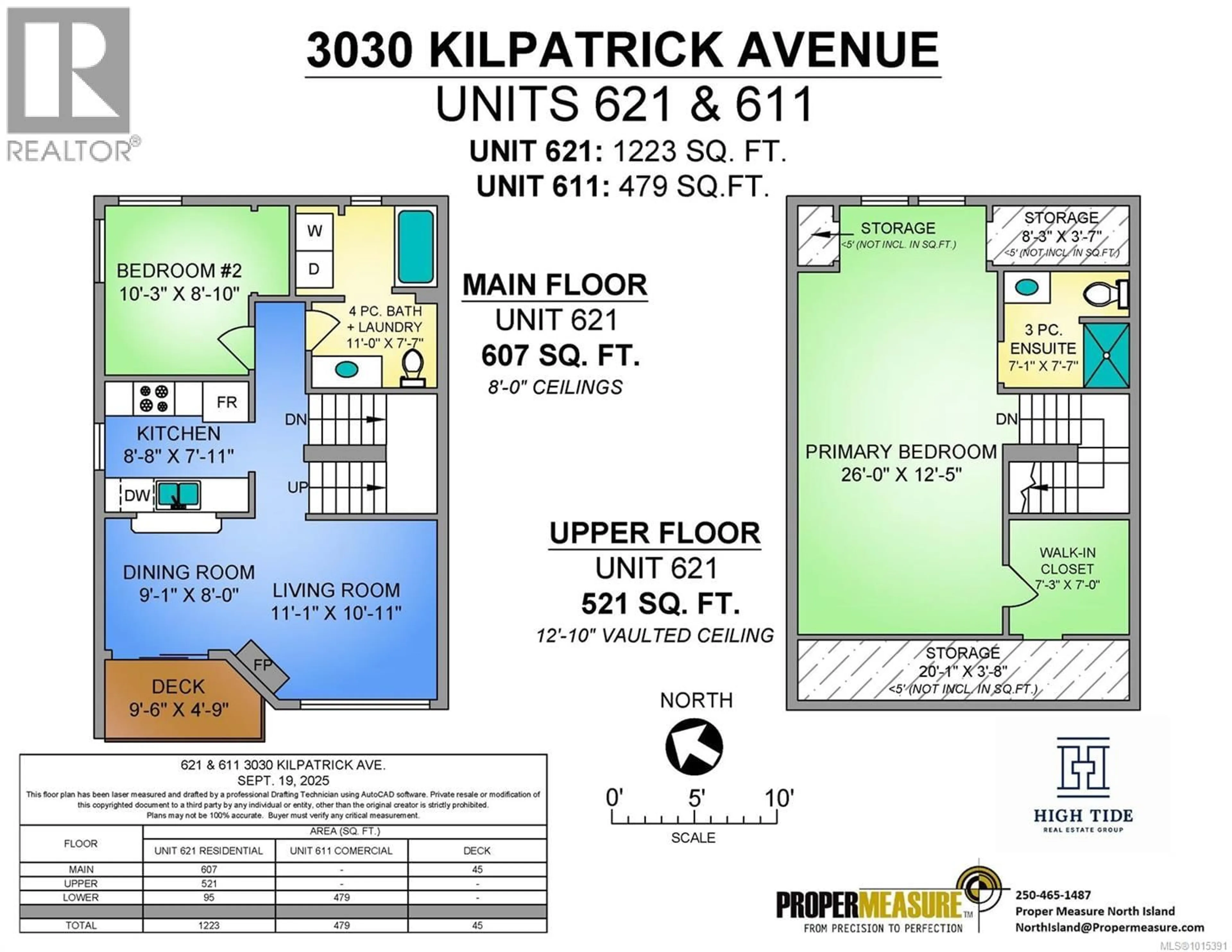 Floor plan for 611/621 - 3030 KILPATRICK AVENUE, Courtenay British Columbia V9N8P1