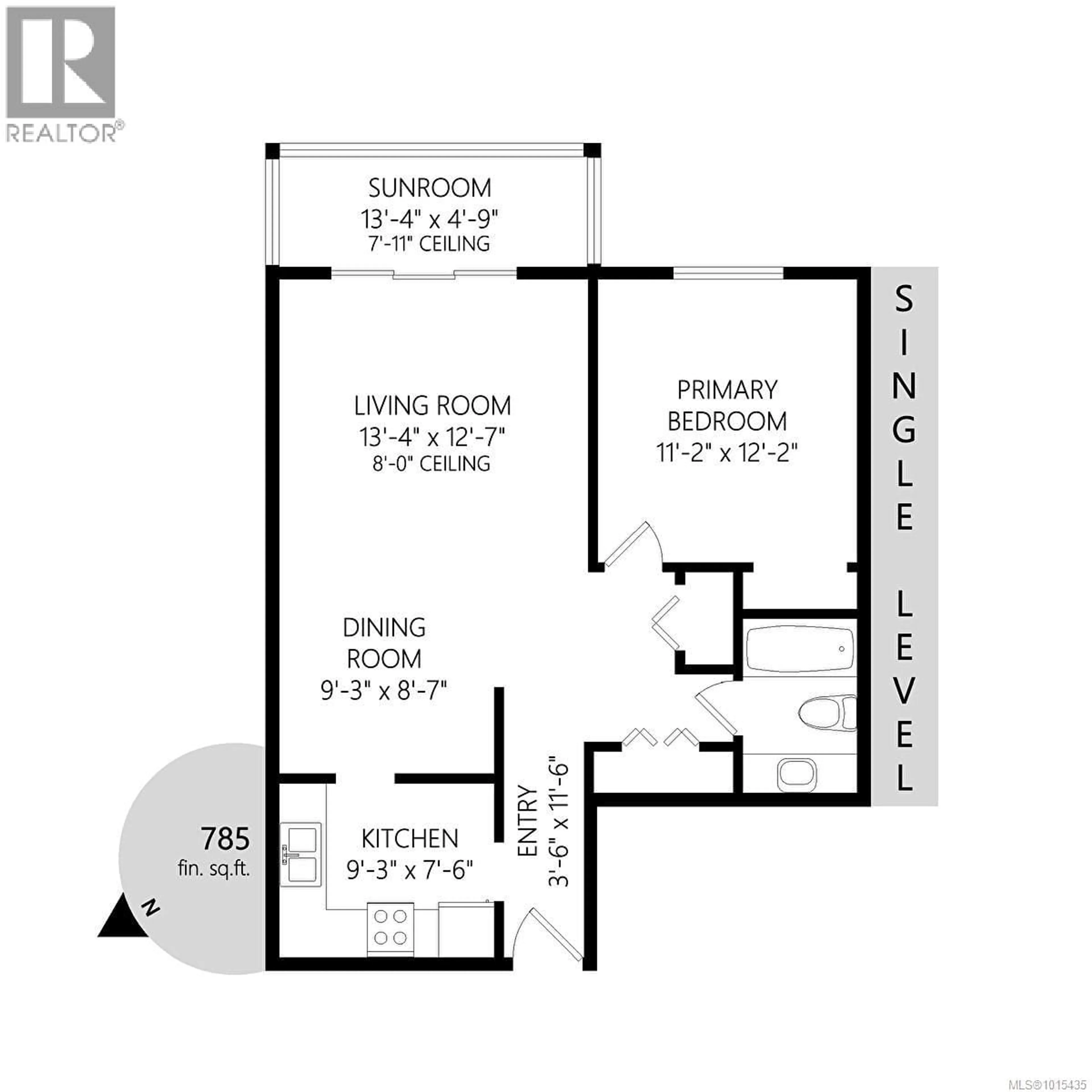 Floor plan for 312 - 25 GOVERNMENT STREET, Victoria British Columbia V8V2K4