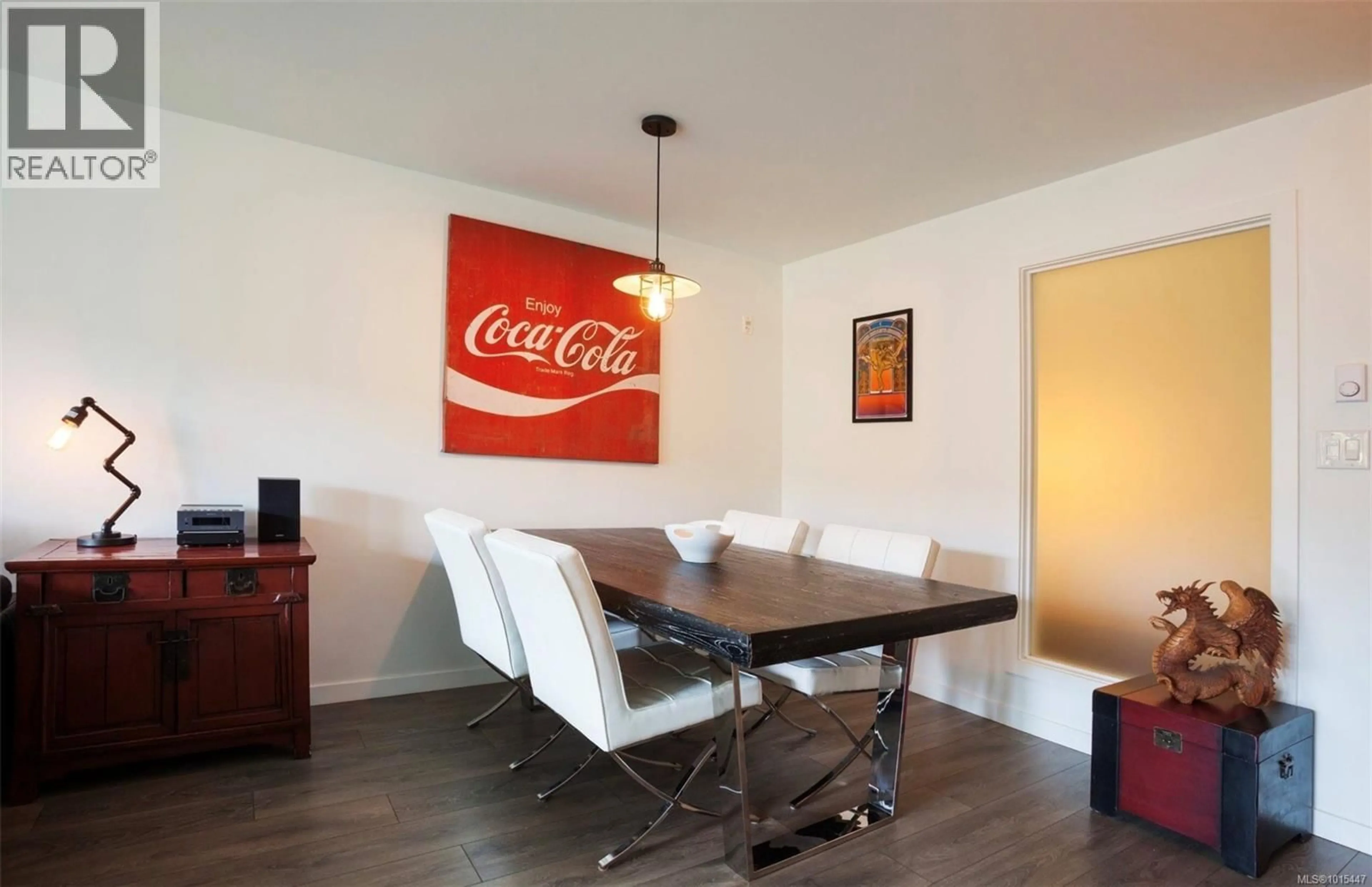 Dining room, wood/laminate floor for 212 - 528 PANDORA AVENUE, Victoria British Columbia V8W0C6