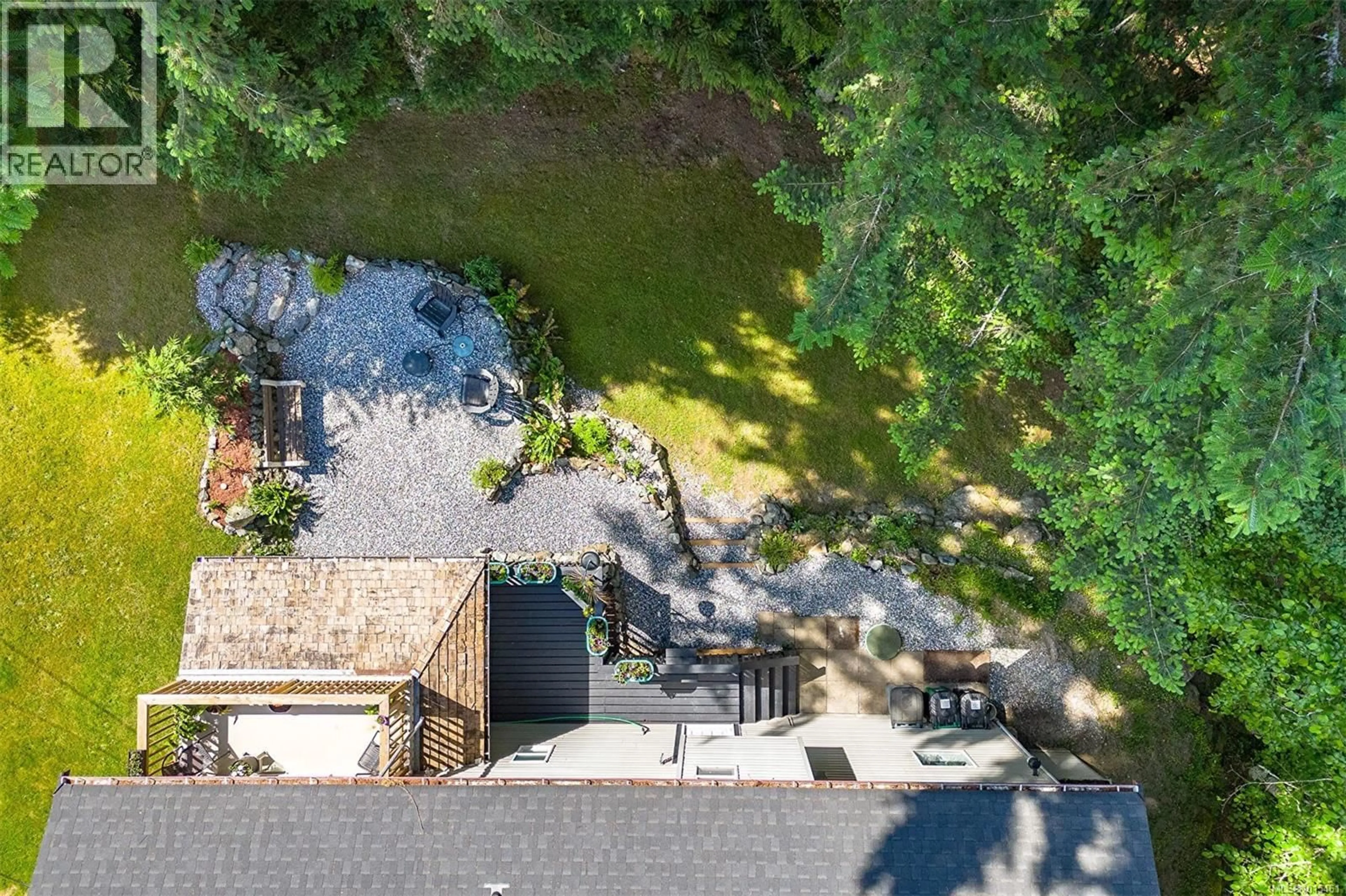 A pic from outside/outdoor area/front of a property/back of a property/a pic from drone, water/lake/river/ocean view for 2186 MCKEAN ROAD, Shawnigan Lake British Columbia V0R2W1