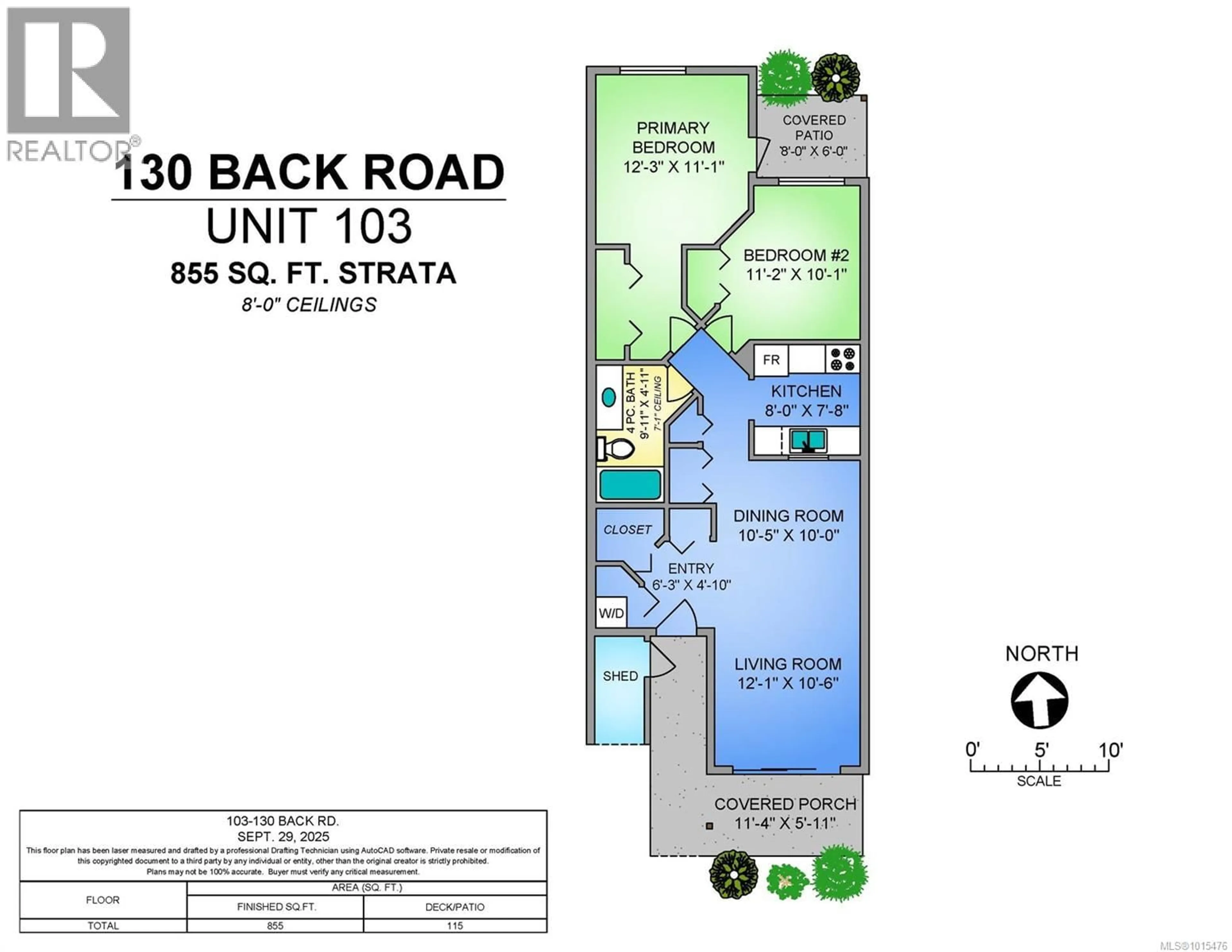 Floor plan for 103 - 130 BACK ROAD, Courtenay British Columbia V9N3W6
