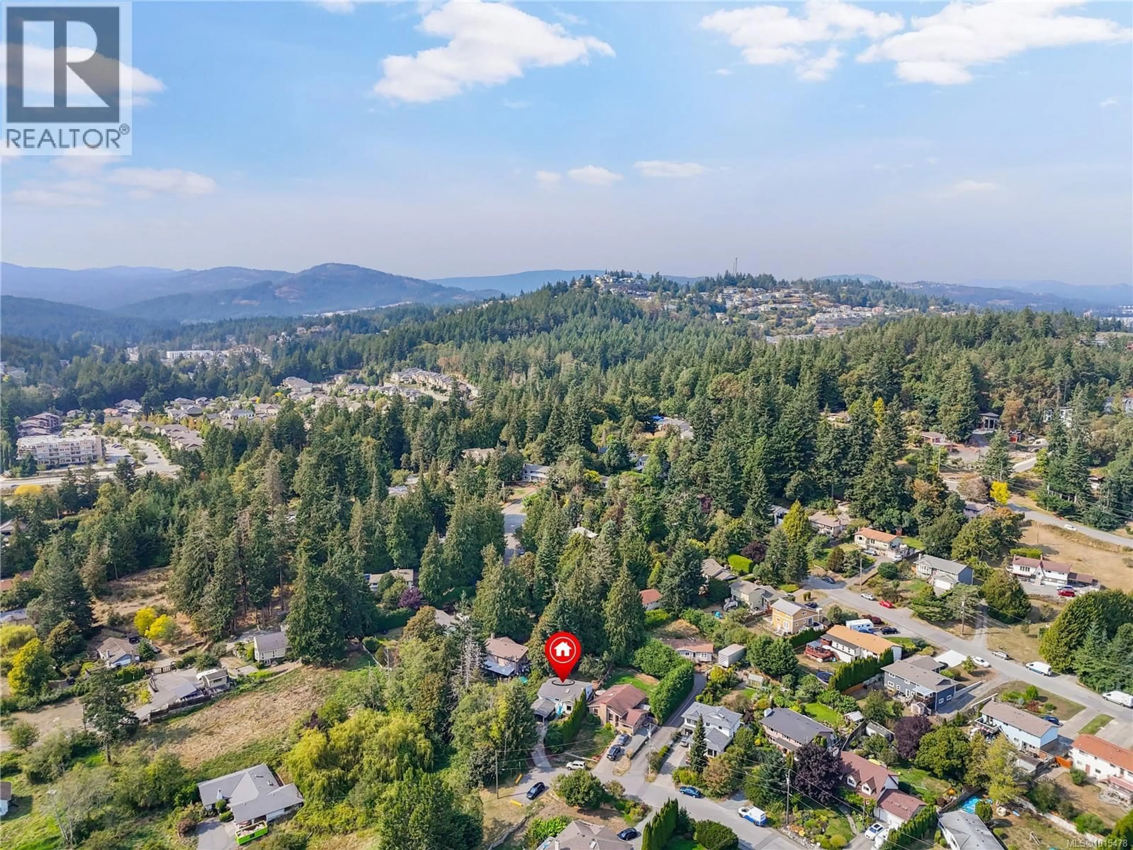 A pic from outside/outdoor area/front of a property/back of a property/a pic from drone, mountain view for 528 ELIZABETH ANN DRIVE, Colwood British Columbia V9C3N1
