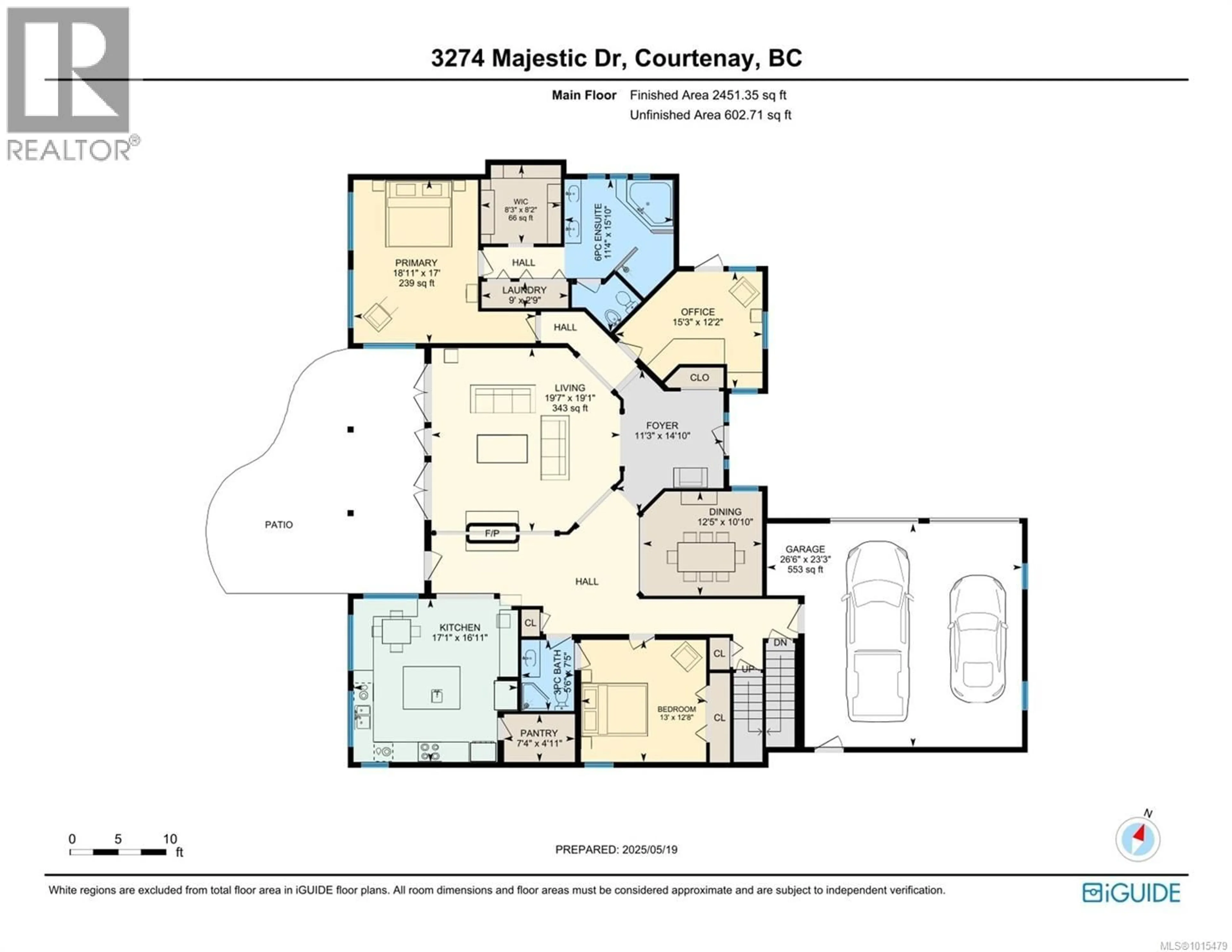 Floor plan for 3274 MAJESTIC DRIVE, Courtenay British Columbia V9N9X4