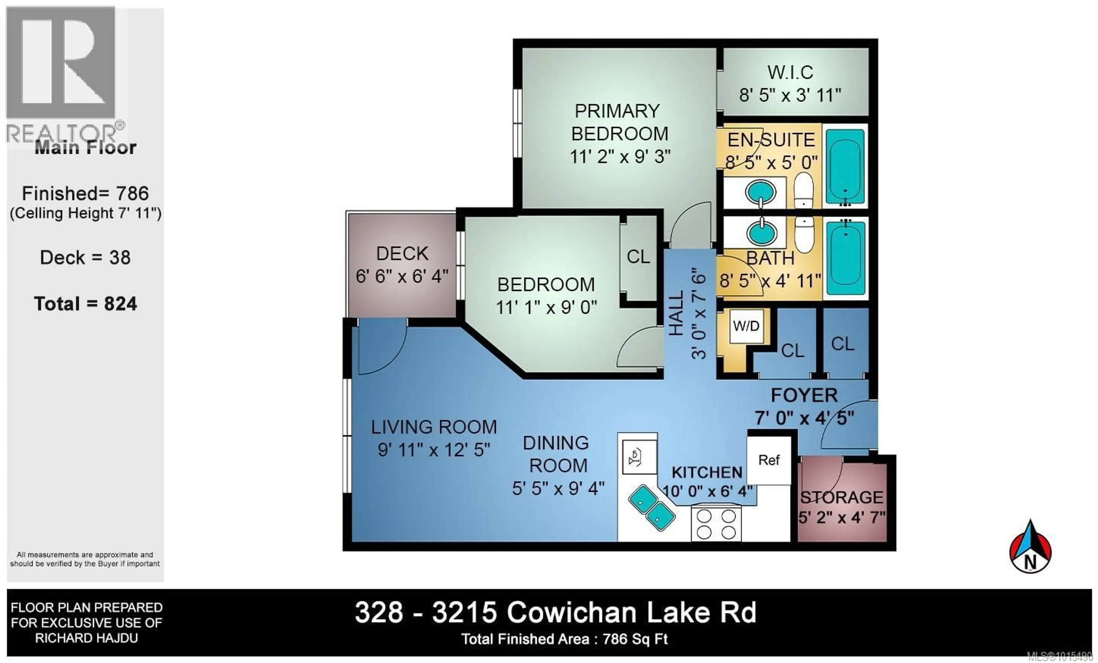 Floor plan for 328 - 3215 COWICHAN LAKE ROAD, Duncan British Columbia V9L5G5