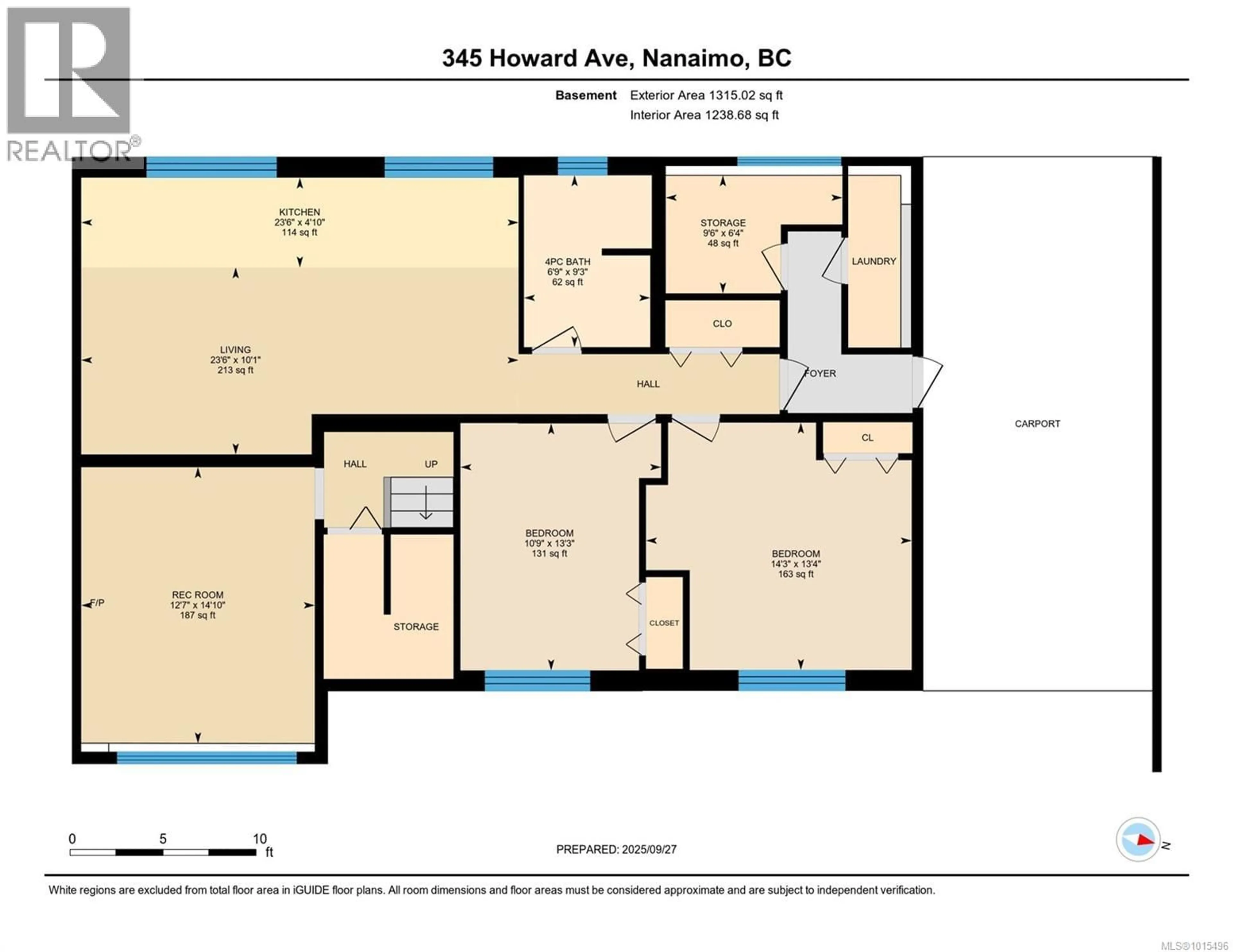 Floor plan for 345 HOWARD AVENUE, Nanaimo British Columbia V9R3R8