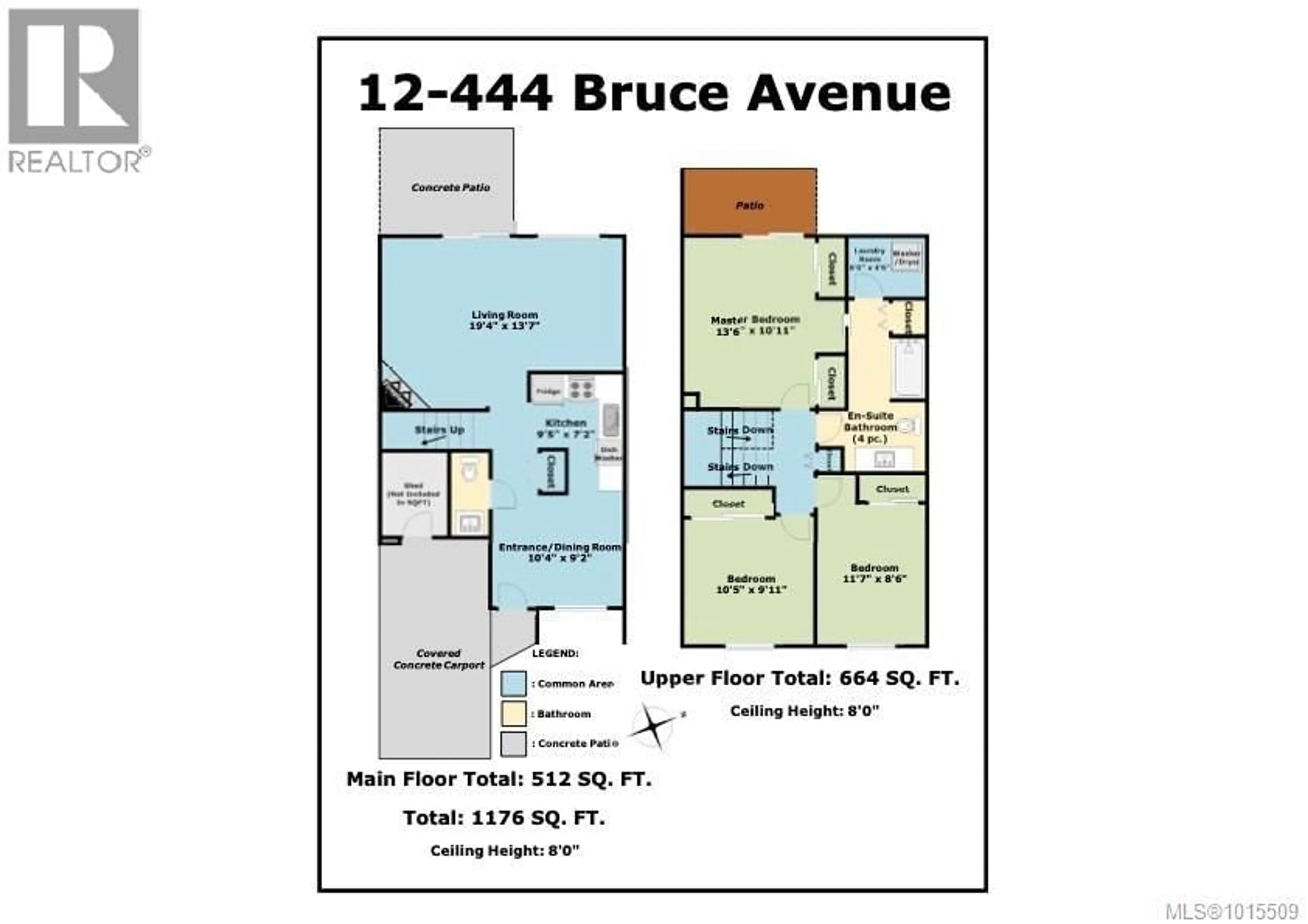 Floor plan for 12 - 444 BRUCE AVENUE, Nanaimo British Columbia V9R5W5