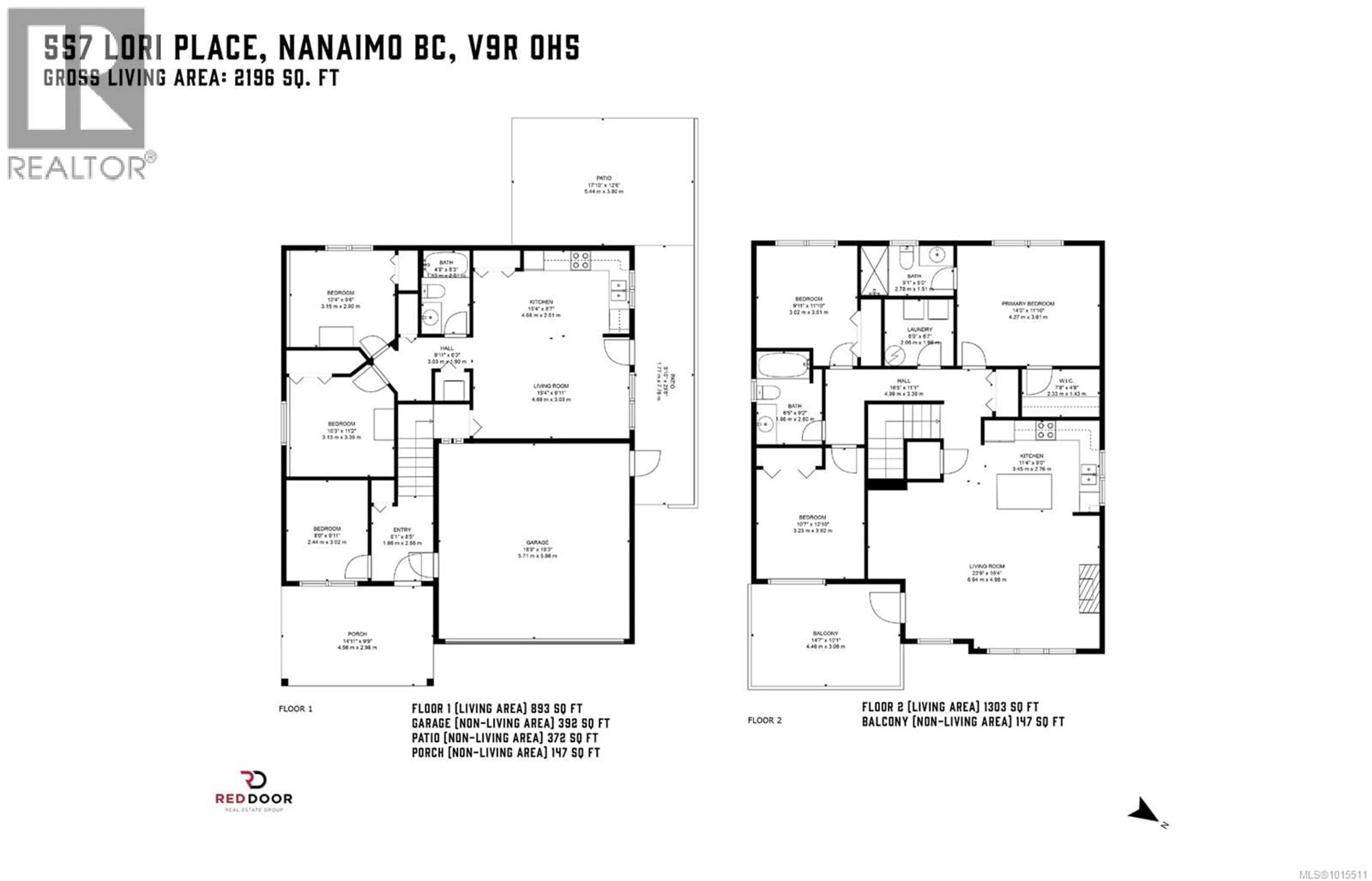 Floor plan for 557 LORI PLACE, Nanaimo British Columbia V9R0H5