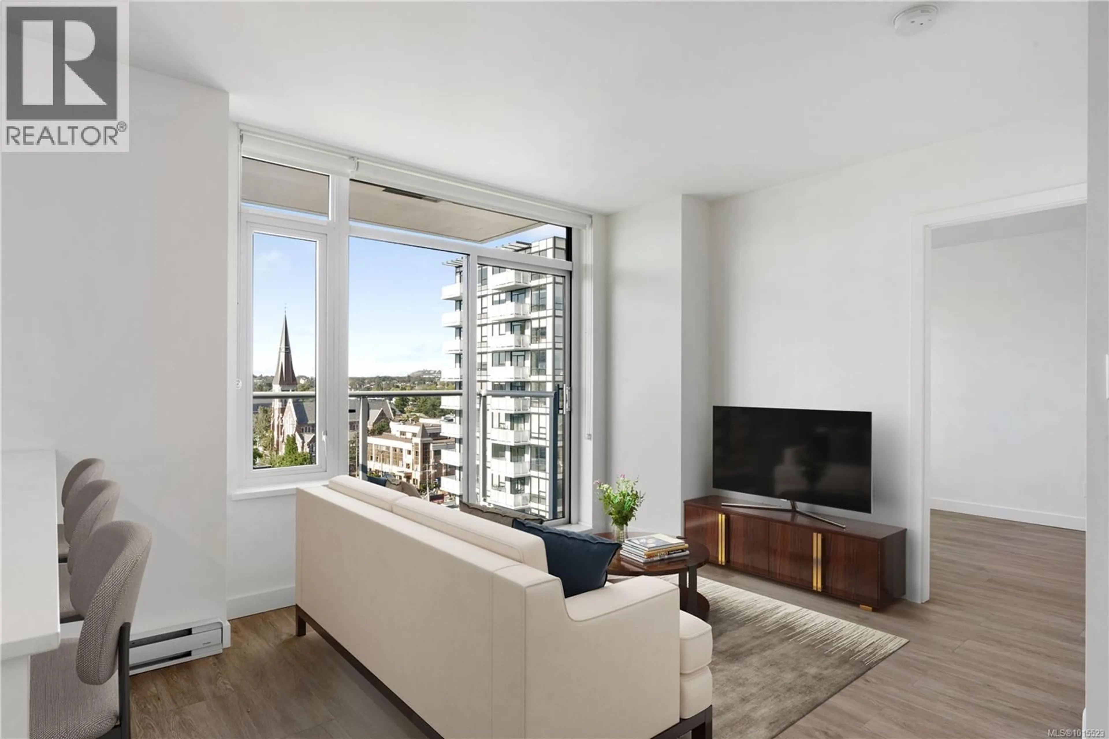 Living room with furniture, unknown for 1206 - 845 JOHNSON STREET, Victoria British Columbia V8W0G3