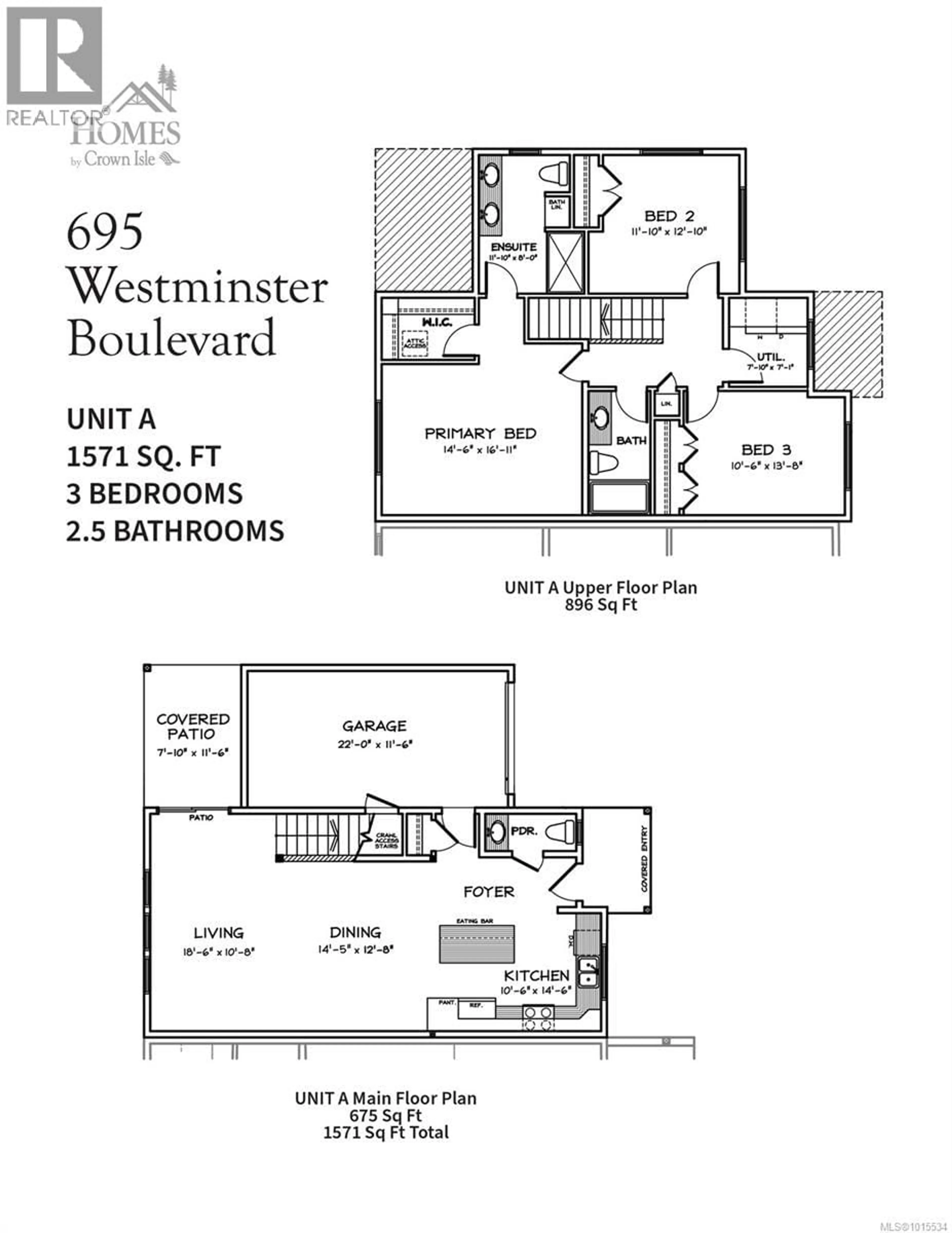 Floor plan for 695 WESTMINSTER BOULEVARD, Courtenay British Columbia V9N0E1