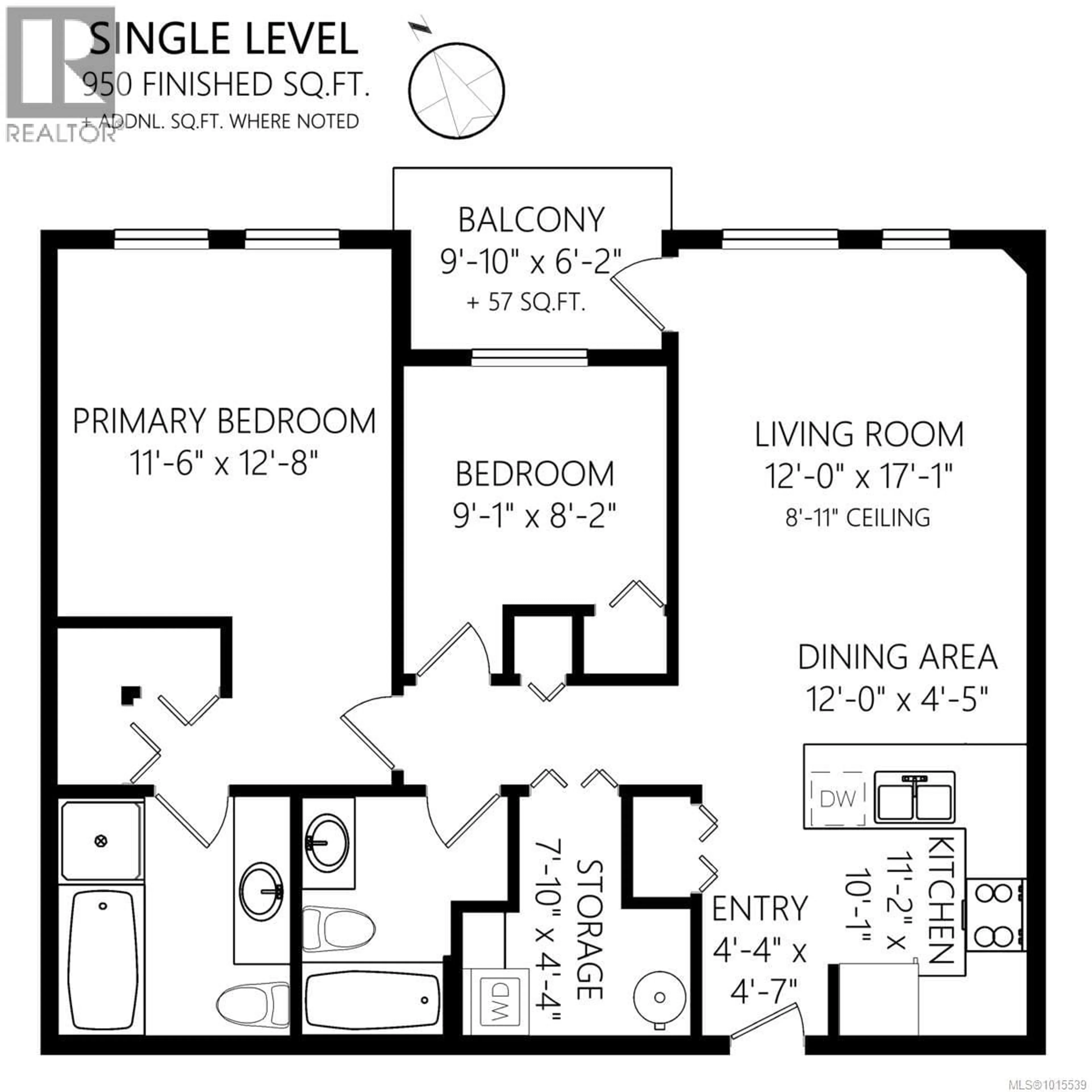 Floor plan for 107 - 3915 CAREY ROAD, Saanich British Columbia V8Z4E3