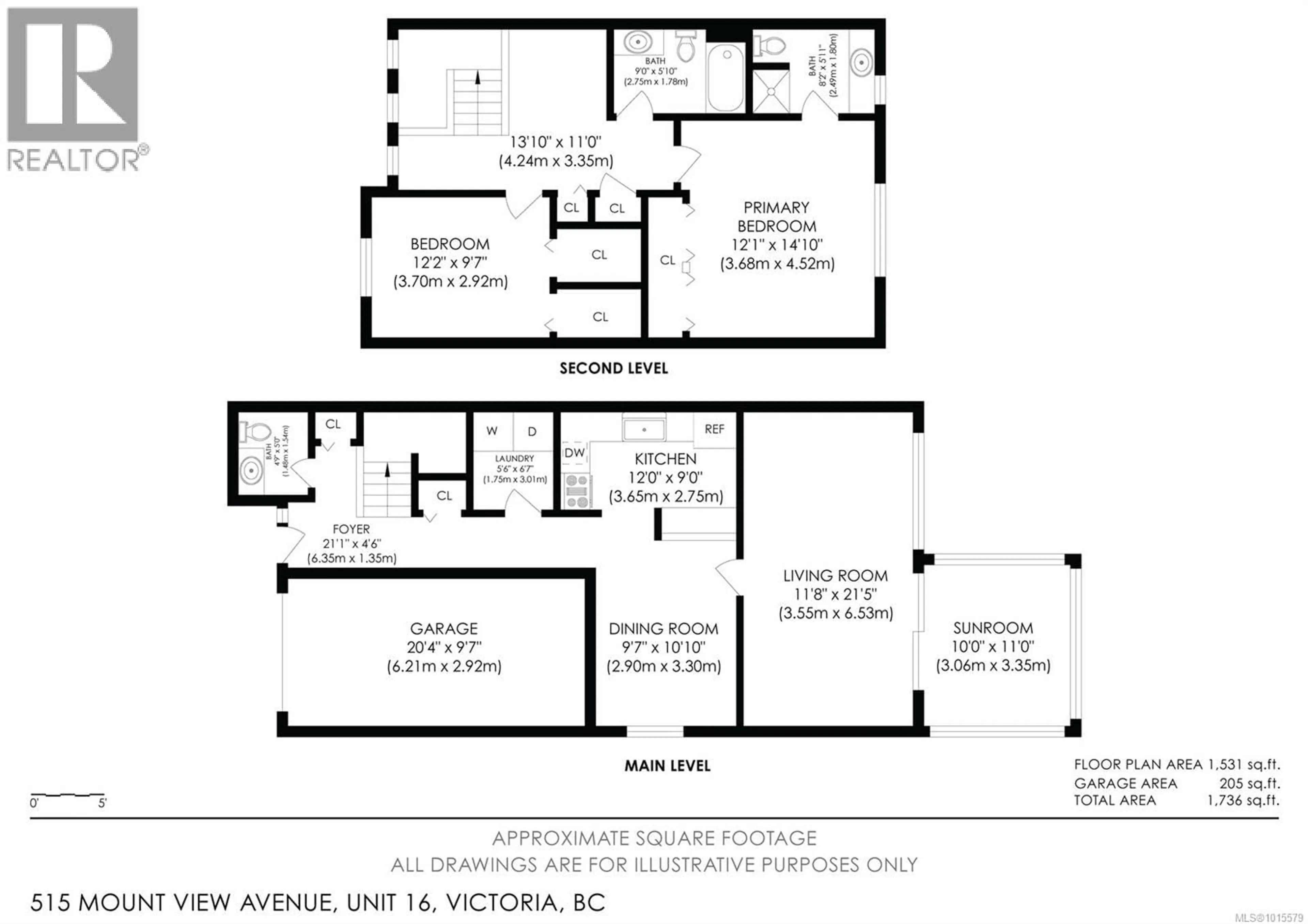 Floor plan for 16 - 515 MOUNT VIEW AVENUE, Colwood British Columbia V9B2B2
