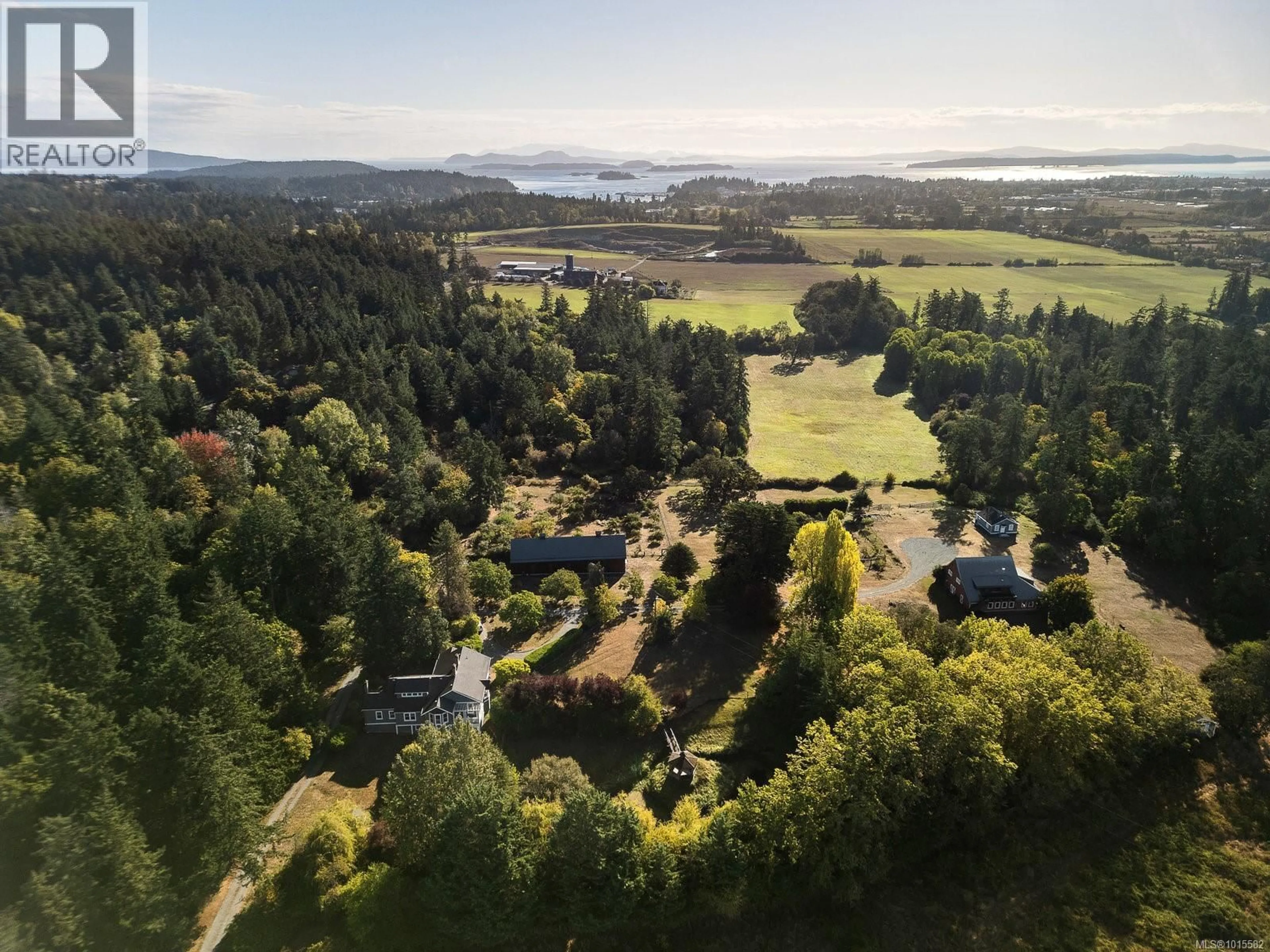 A pic from outside/outdoor area/front of a property/back of a property/a pic from drone, water/lake/river/ocean view for 1175 WAIN ROAD, North Saanich British Columbia V8L5V1