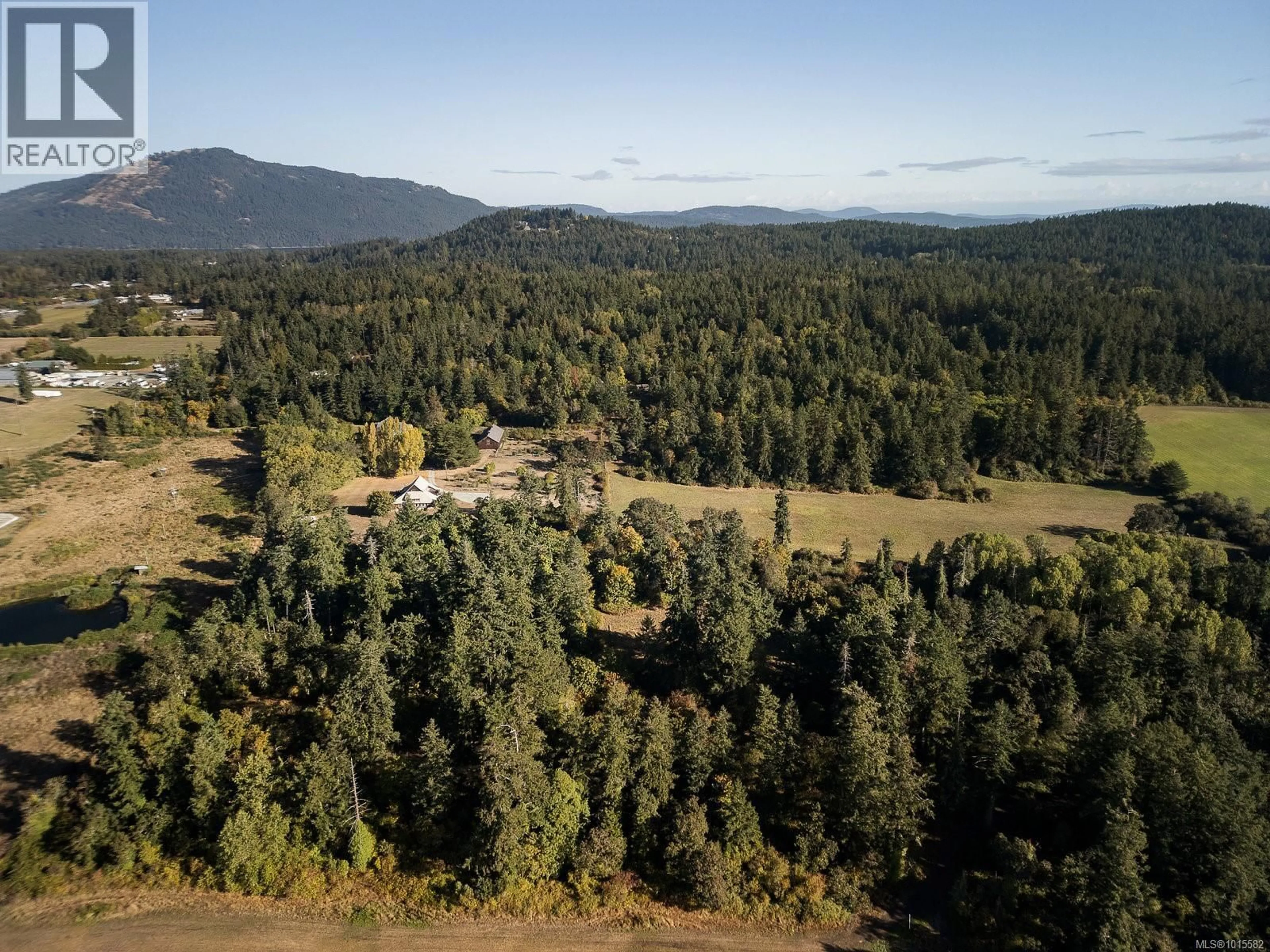 A pic from outside/outdoor area/front of a property/back of a property/a pic from drone, forest/trees view for 1175 WAIN ROAD, North Saanich British Columbia V8L5V1