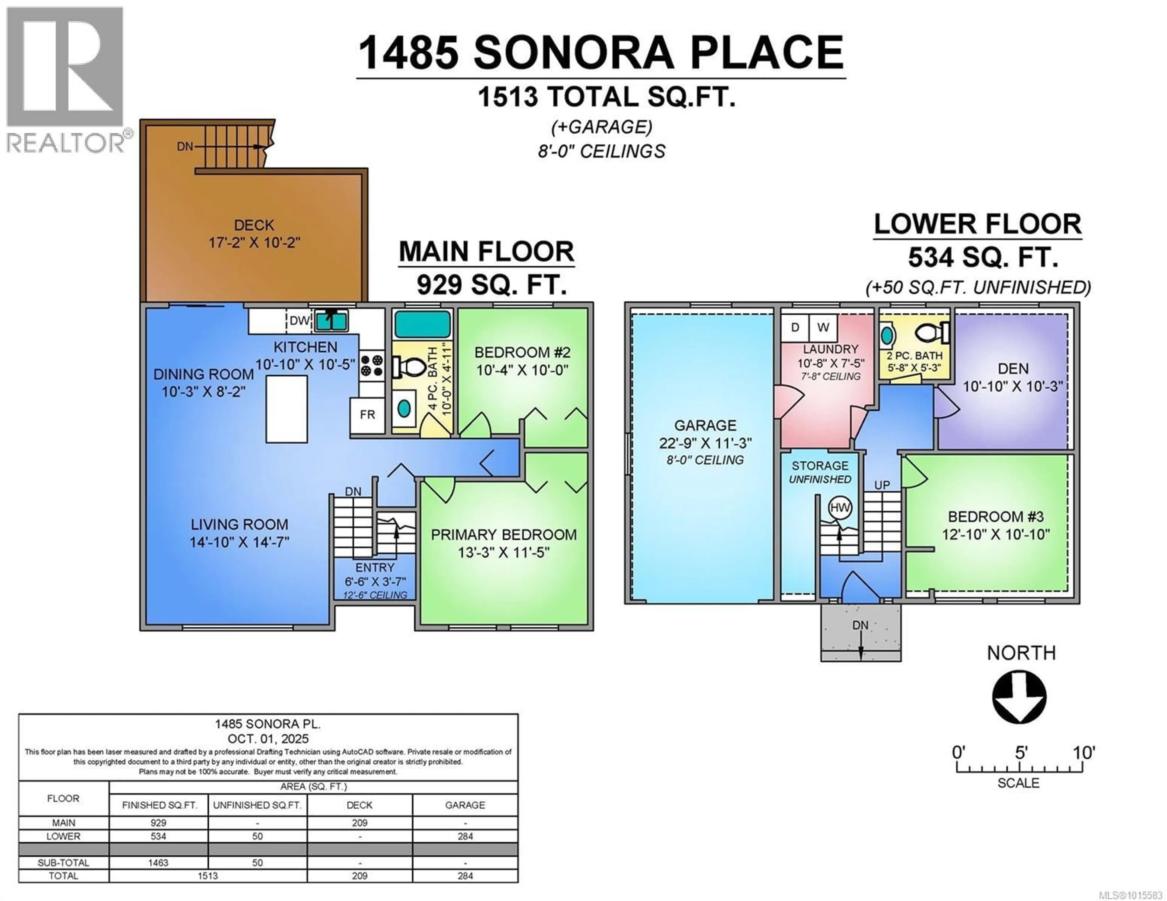 Floor plan for 1485 SONORA PLACE, Comox British Columbia V9M3A3
