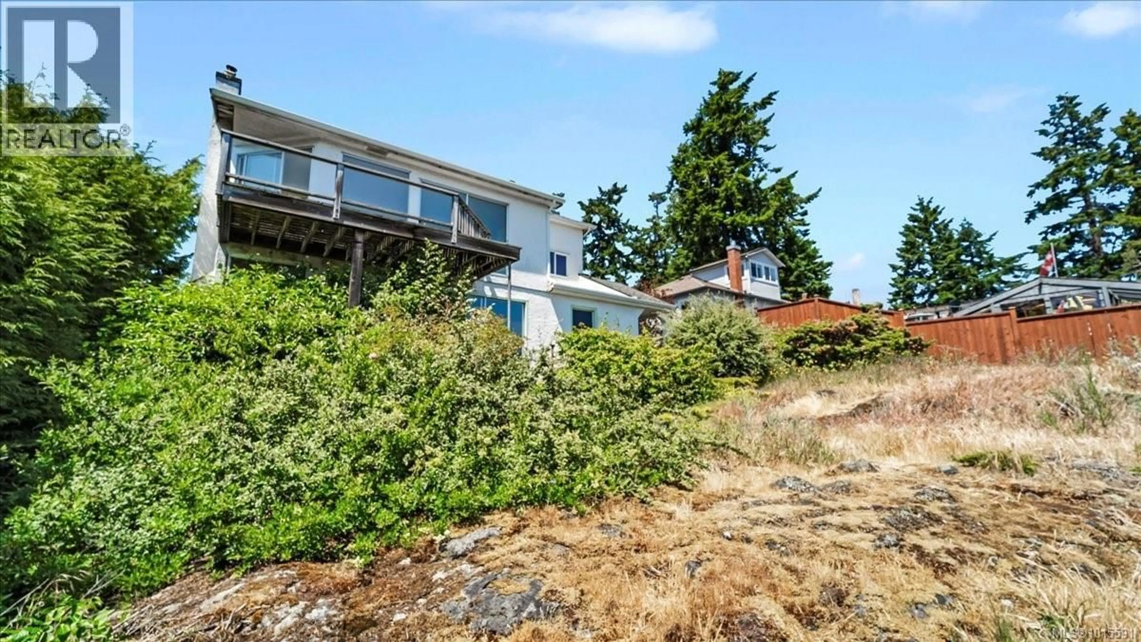 A pic from outside/outdoor area/front of a property/back of a property/a pic from drone, water/lake/river/ocean view for 304 BESSBOROUGH AVENUE, View Royal British Columbia V9B1T7