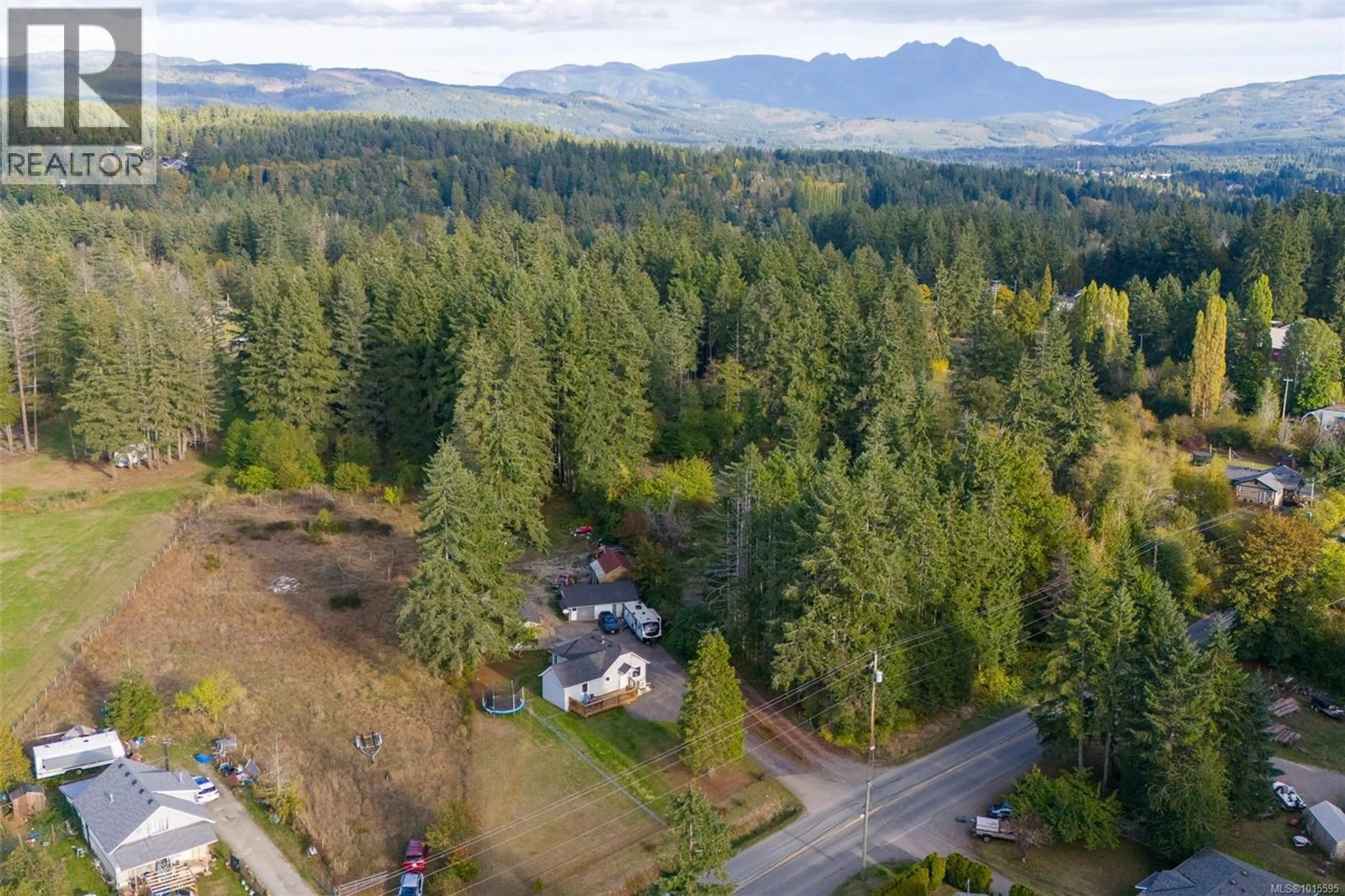 A pic from outside/outdoor area/front of a property/back of a property/a pic from drone, forest/trees view for 5739 BEAVER CREEK ROAD, Port Alberni British Columbia V9Y8X5