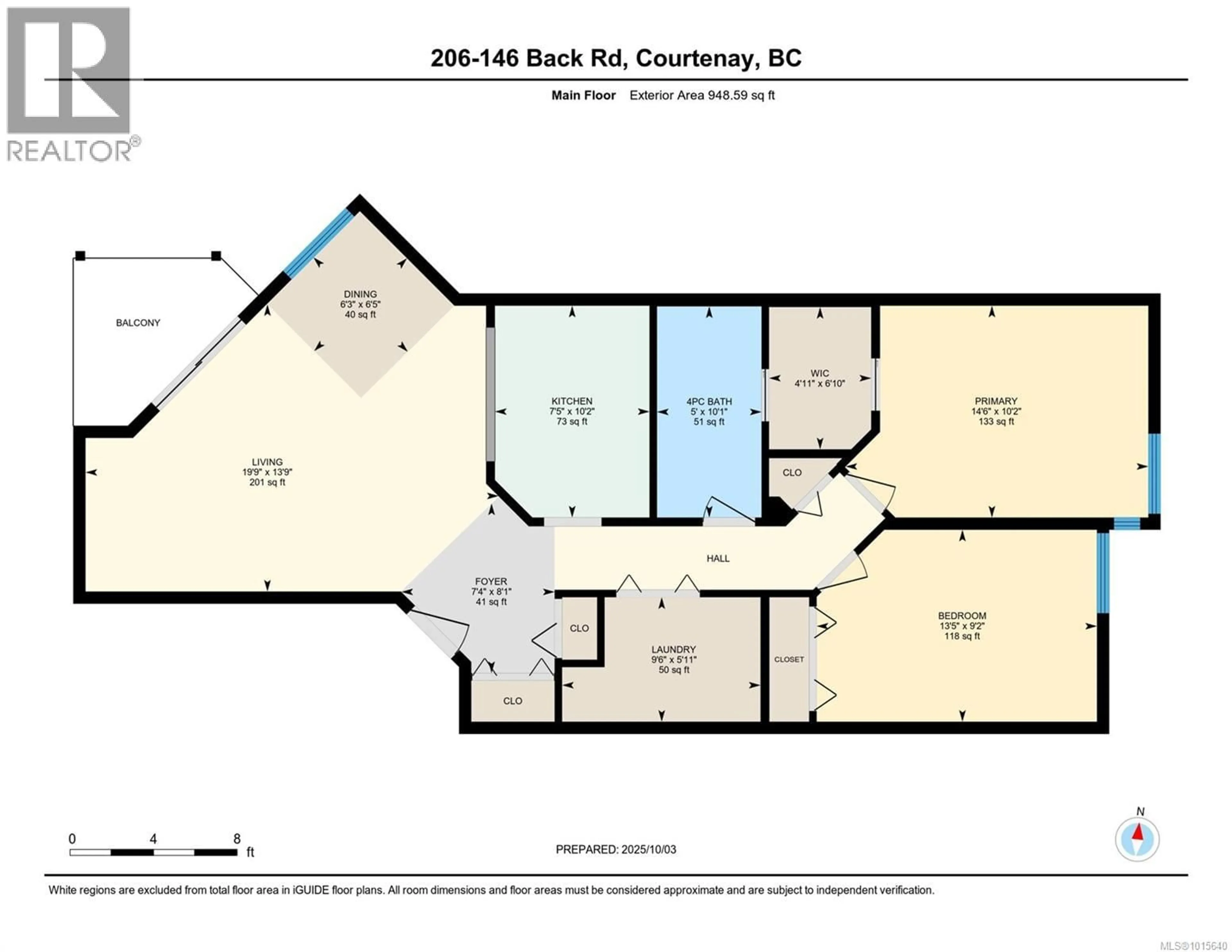 Floor plan for 206 - 146 BACK ROAD, Courtenay British Columbia V9N3W6