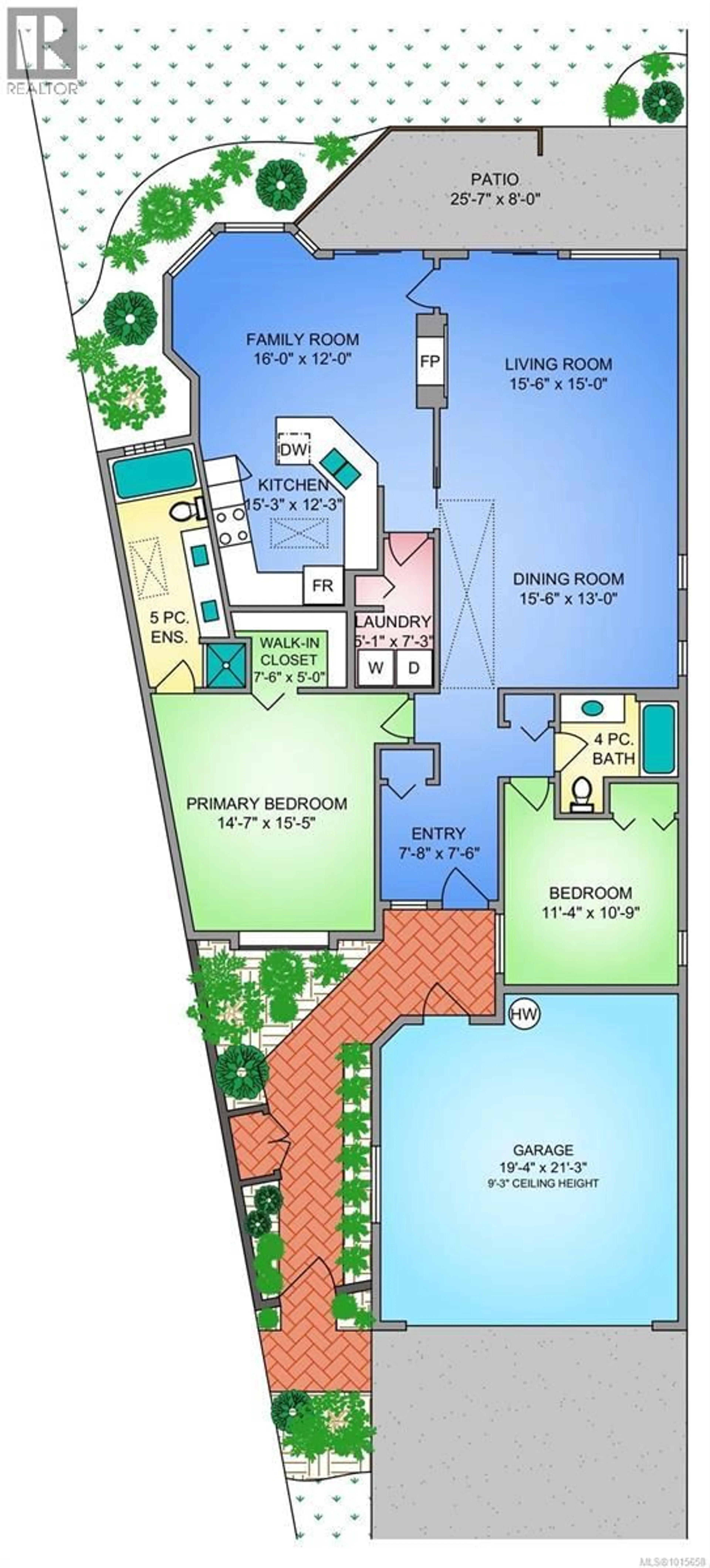 Floor plan for 21 - 4318 EMILY CARR DRIVE, Saanich British Columbia V8X5E7