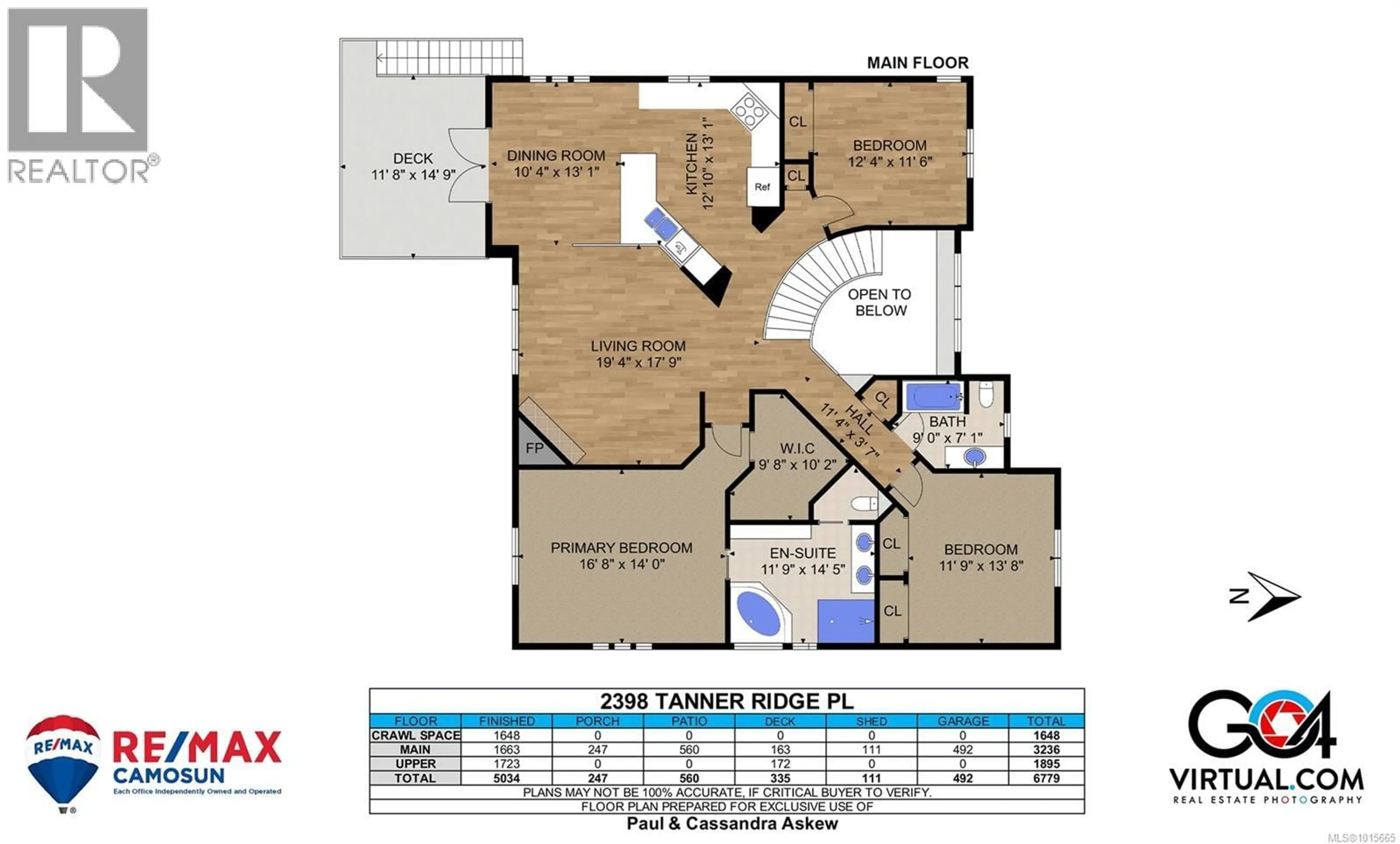 Floor plan for 2398 TANNER RIDGE PLACE, Central Saanich British Columbia V8Z7X6