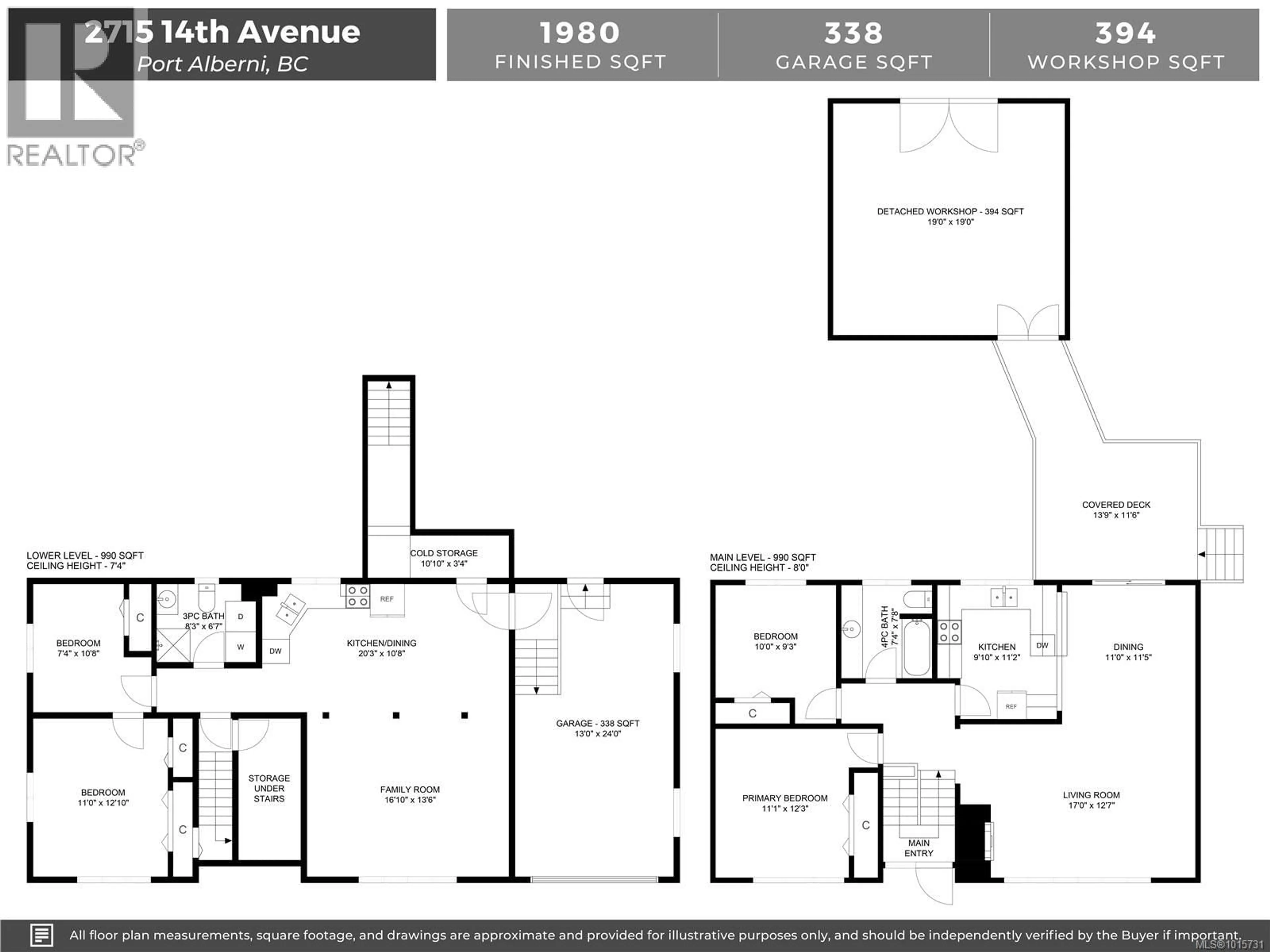 Floor plan for 2715 14TH AVENUE, Port Alberni British Columbia V9Y2X6